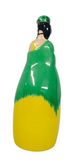 Bottiglia da liquore in porcellana francese Art Deco di ROBJ del 1930 circa