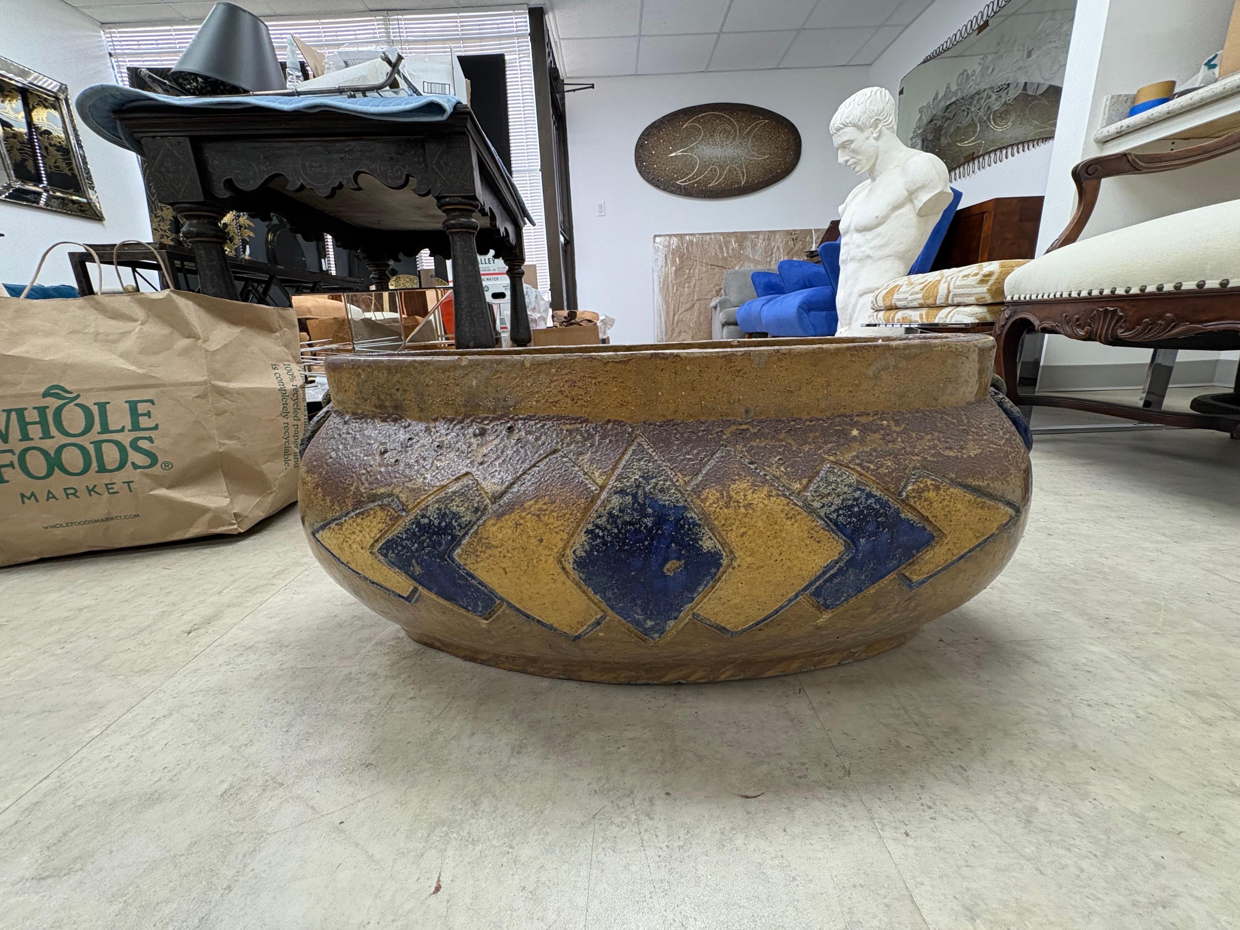 French Art Deco Pottery Jardiniere For Sale 5