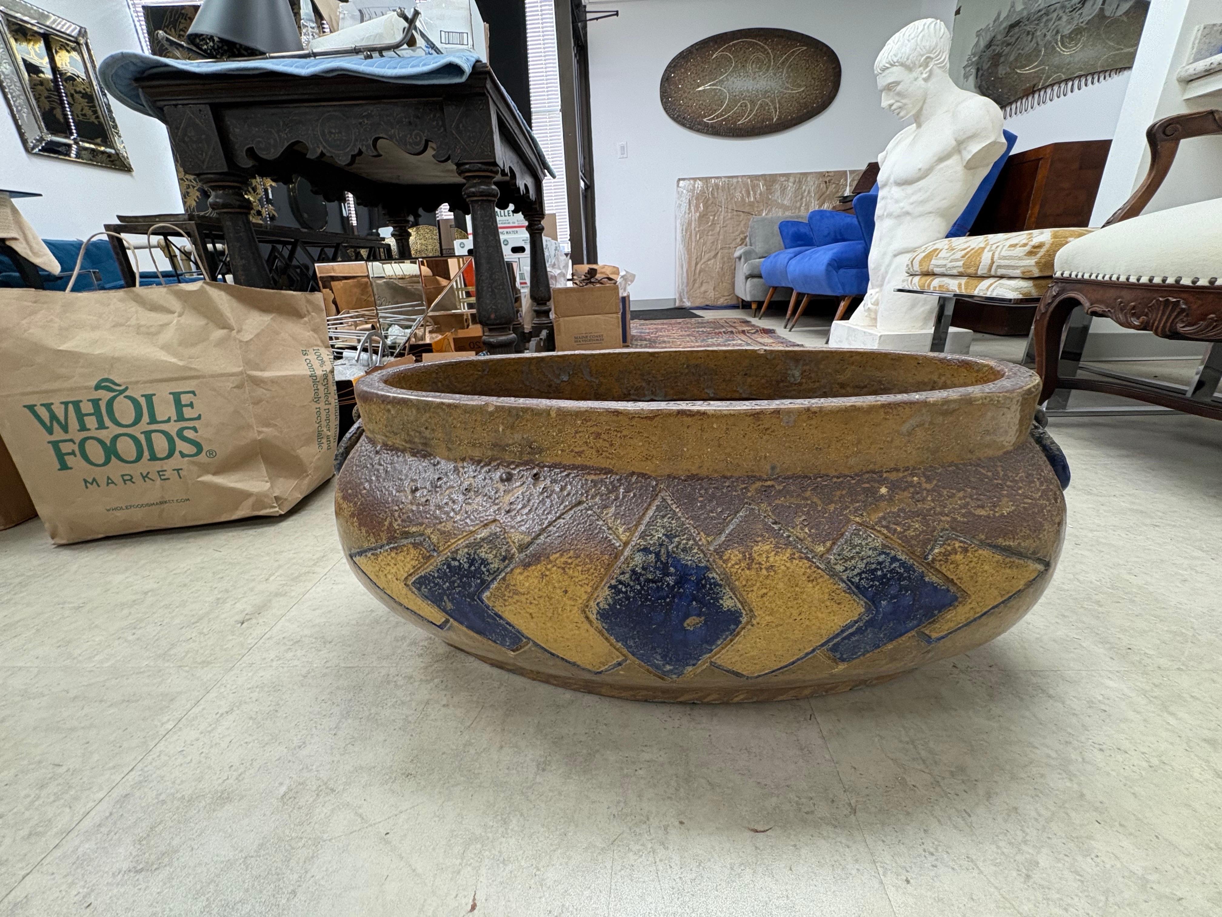 French Art Deco Pottery Jardiniere For Sale 7