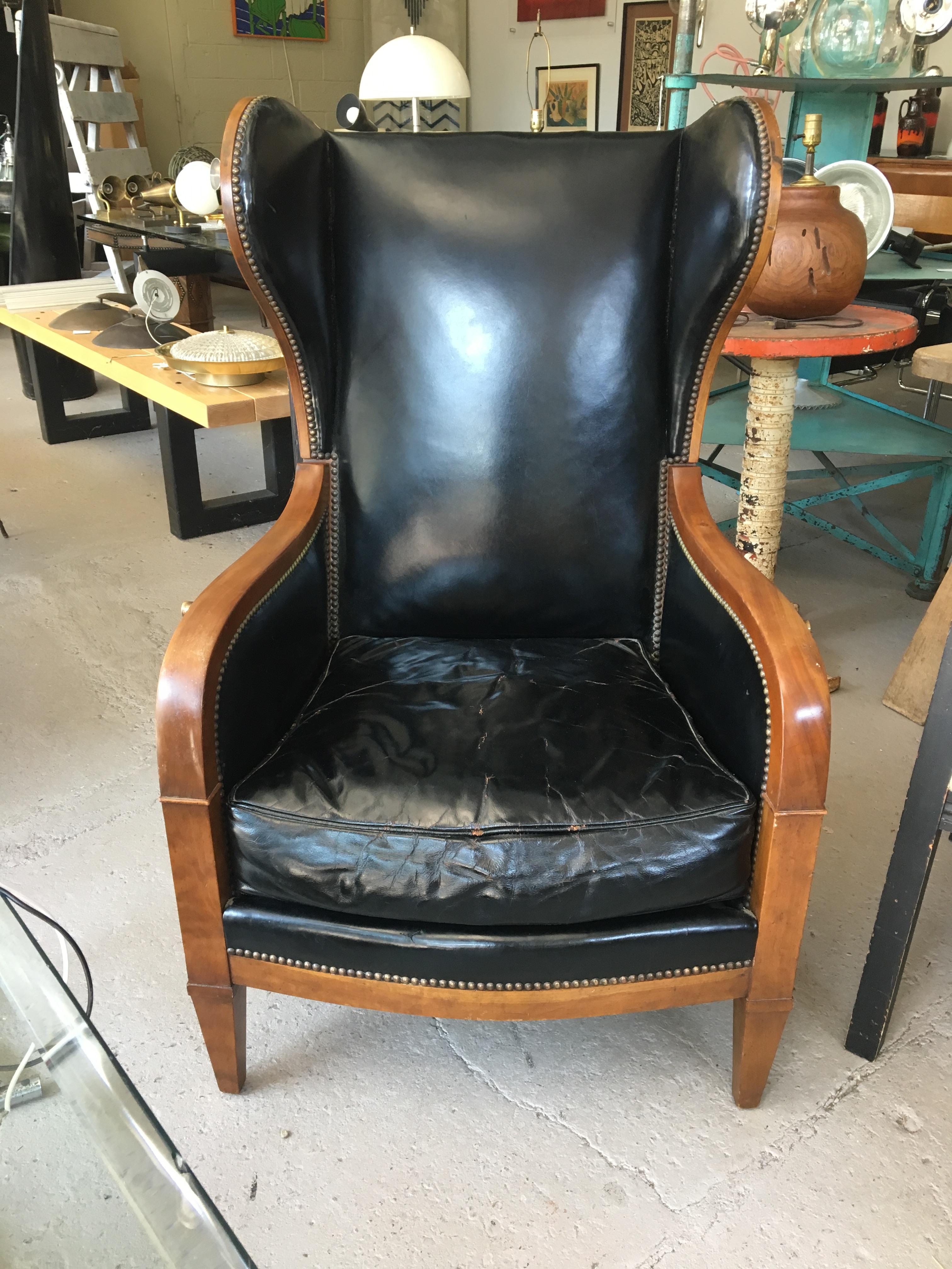 deco wing chair