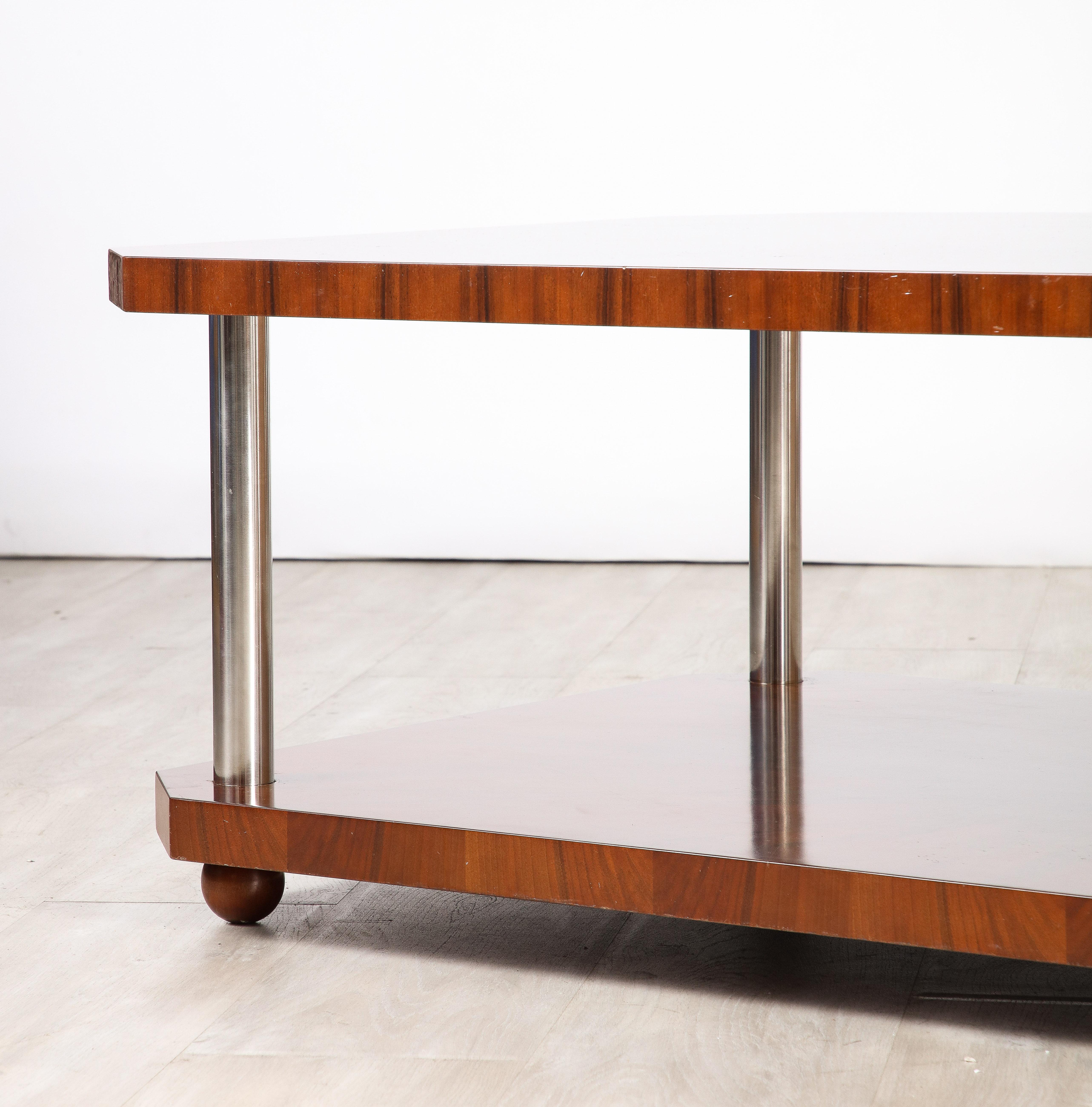 Table basse rectangulaire en bois Art déco français, circa 1940  en vente 12