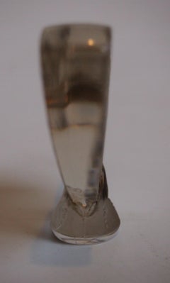 French Art Deco Rene Lalique Large Butterfly Glass Cachet 1919