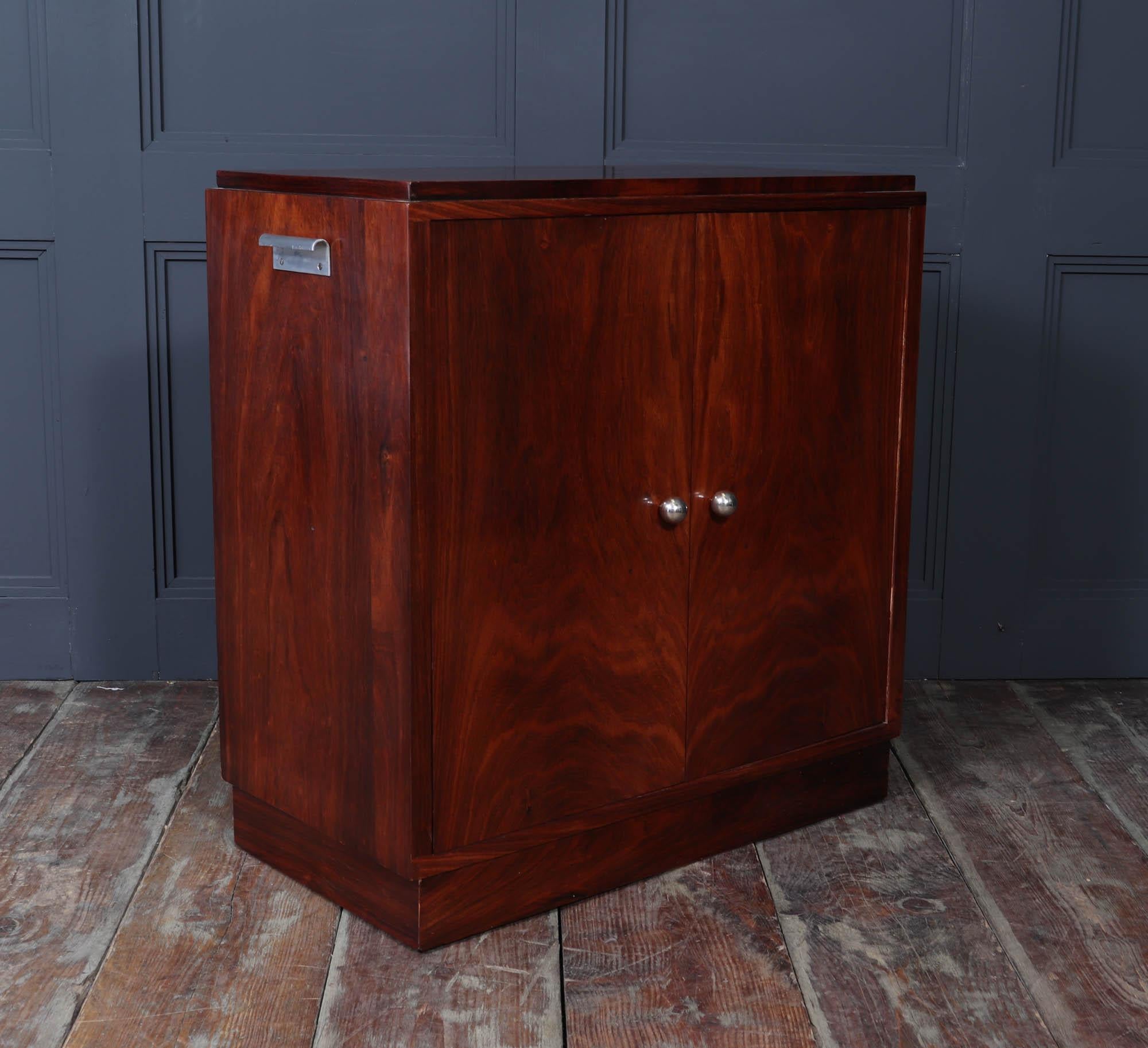 French Art Deco Revolving Cocktail Cabinet 4