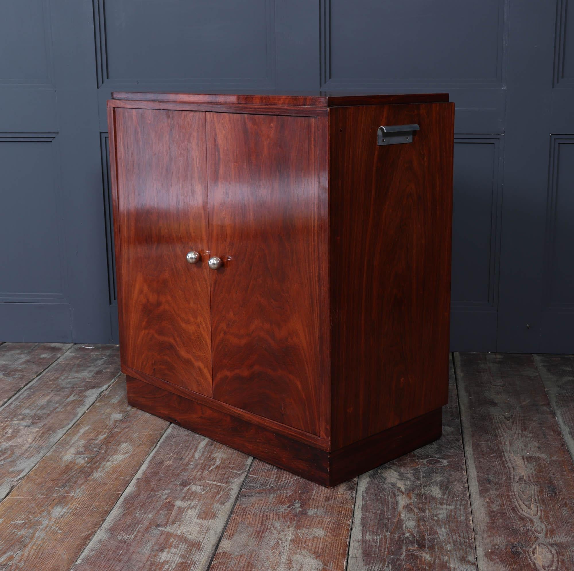 French Art Deco Revolving Cocktail Cabinet 6
