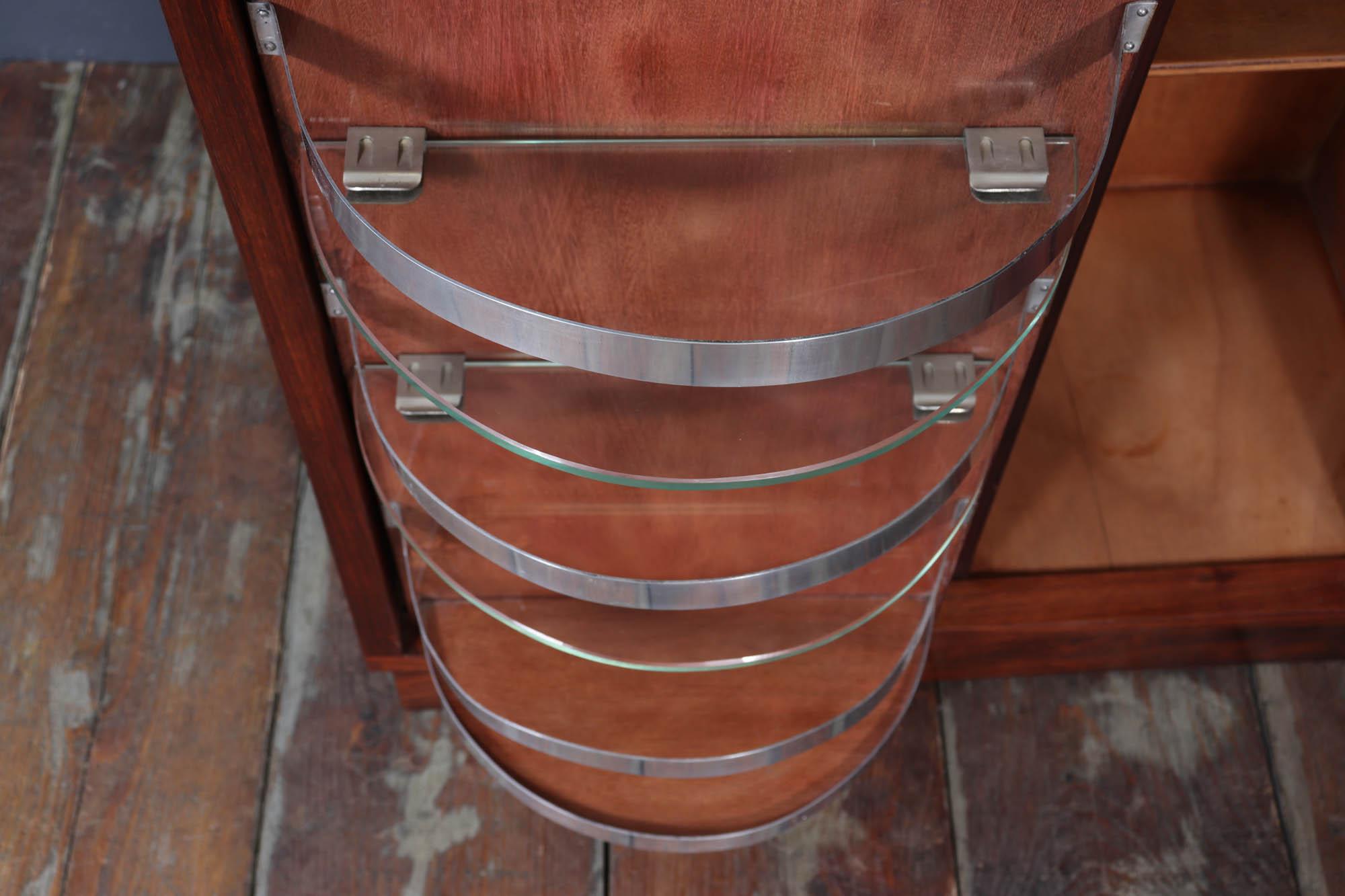 French Art Deco Revolving Cocktail Cabinet 8