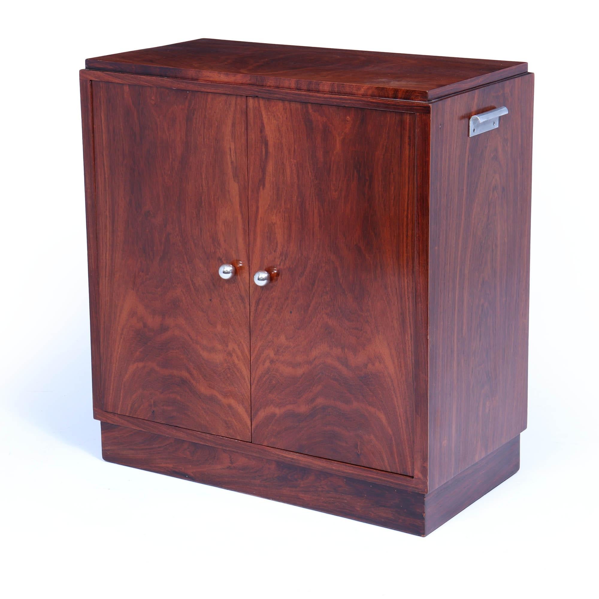French Art Deco Revolving Cocktail Cabinet In Excellent Condition In Paddock Wood Tonbridge, GB