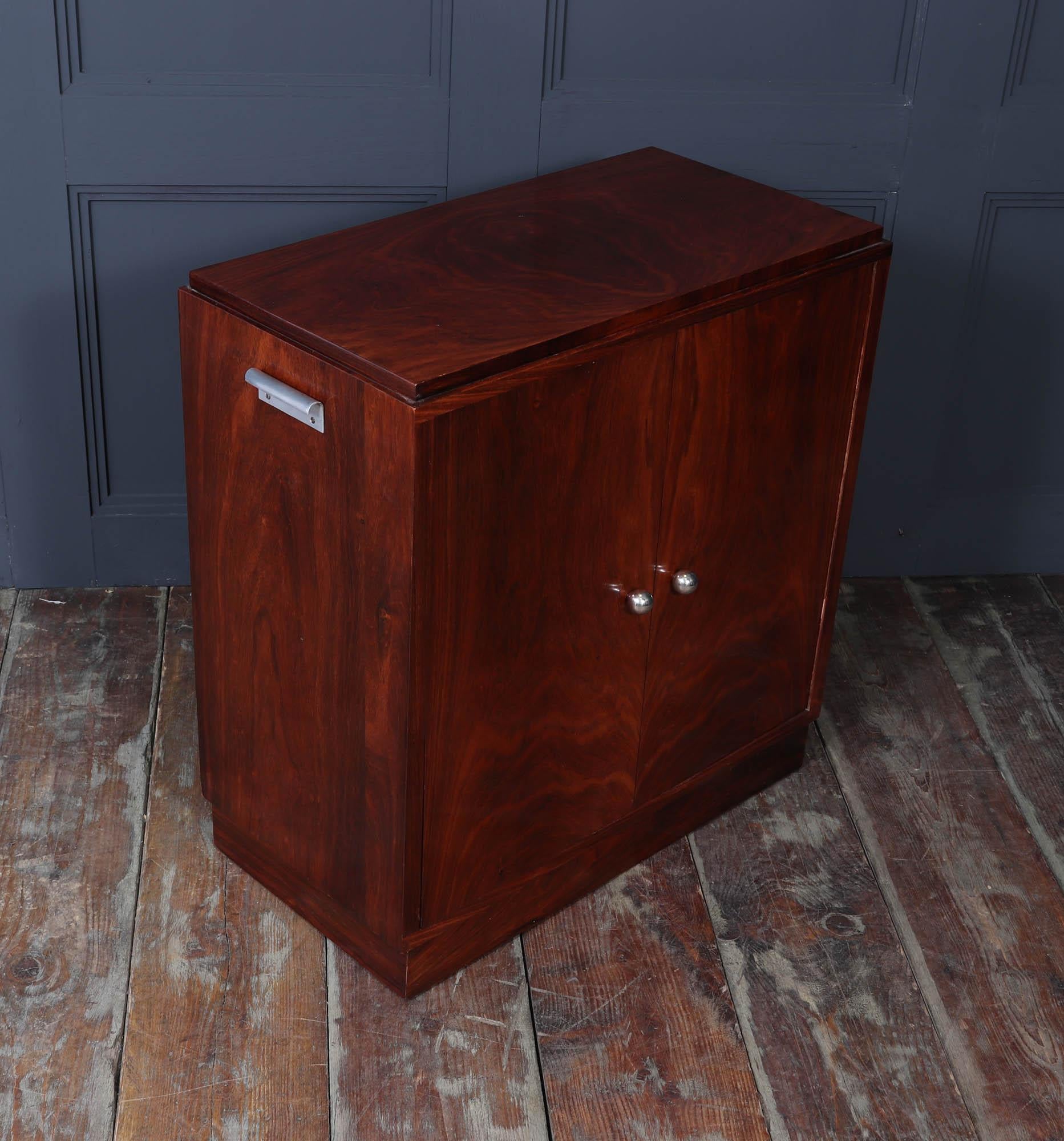 French Art Deco Revolving Cocktail Cabinet 3