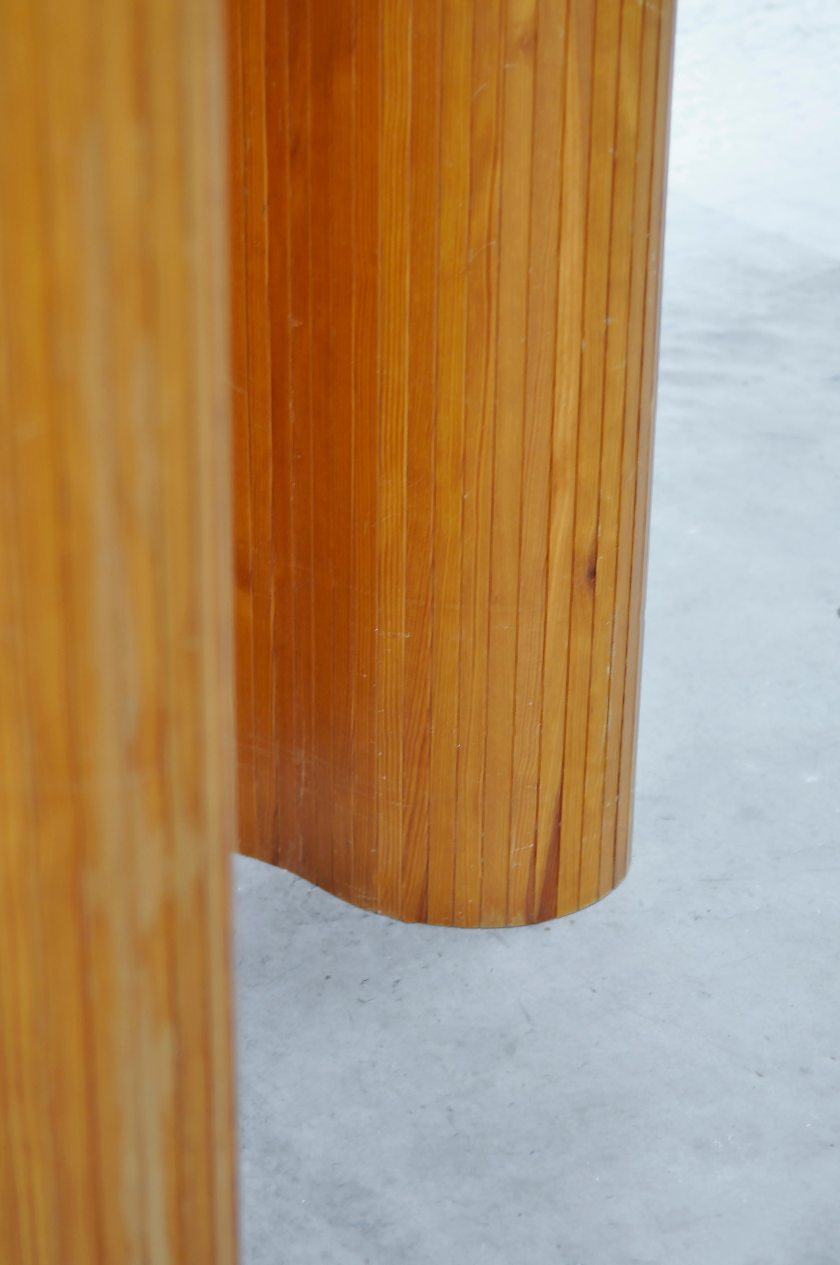 French Art Deco Room Divider in Patinated Pine, 1940s 2