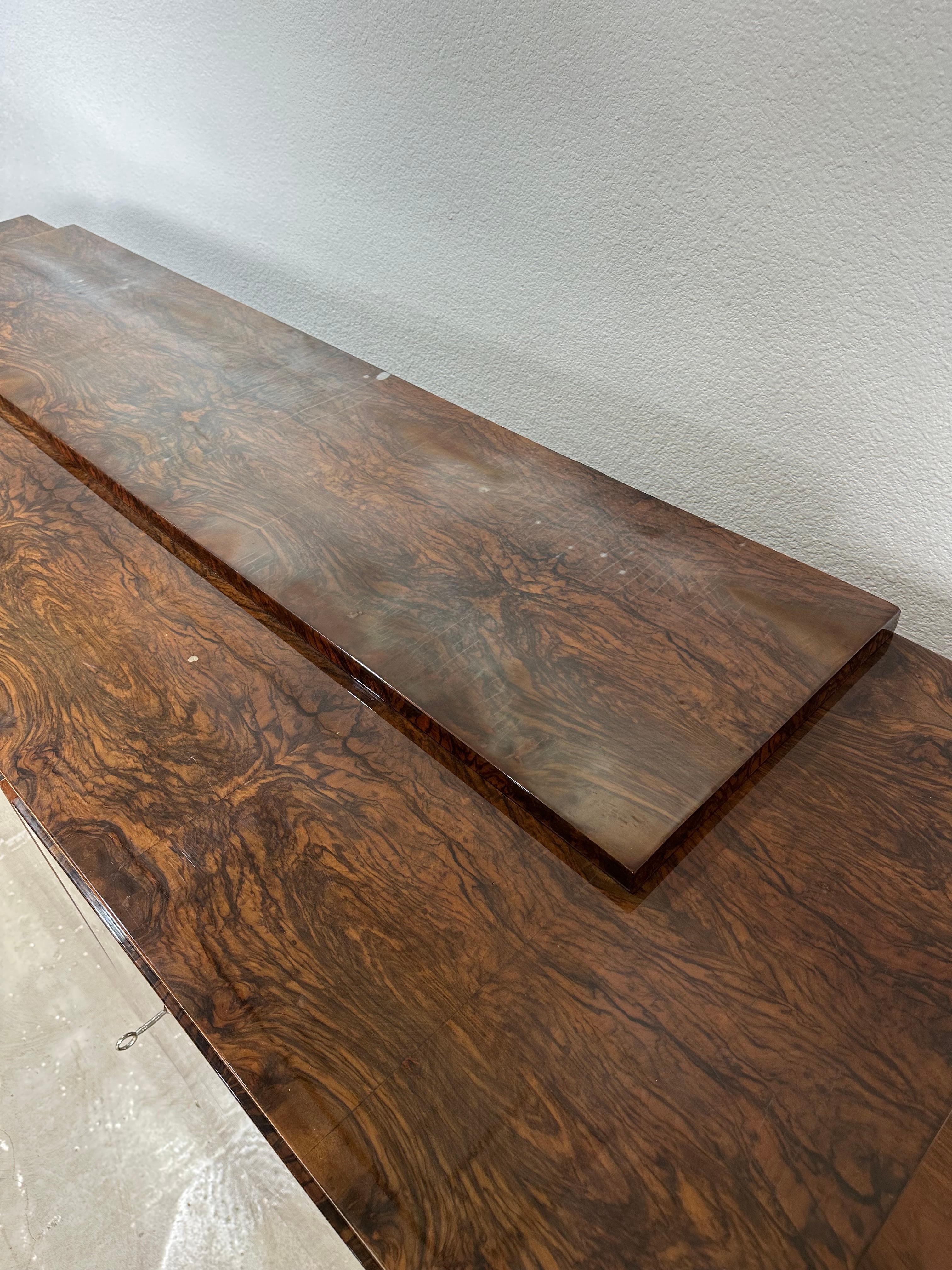 French Art Deco Rosewood and Chrome Credenza Sideboard For Sale 6