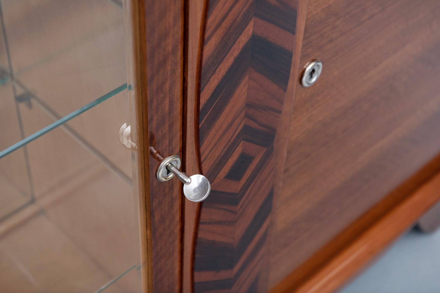 French Art Deco Rosewood and Macassar Ebony Sideboard 4