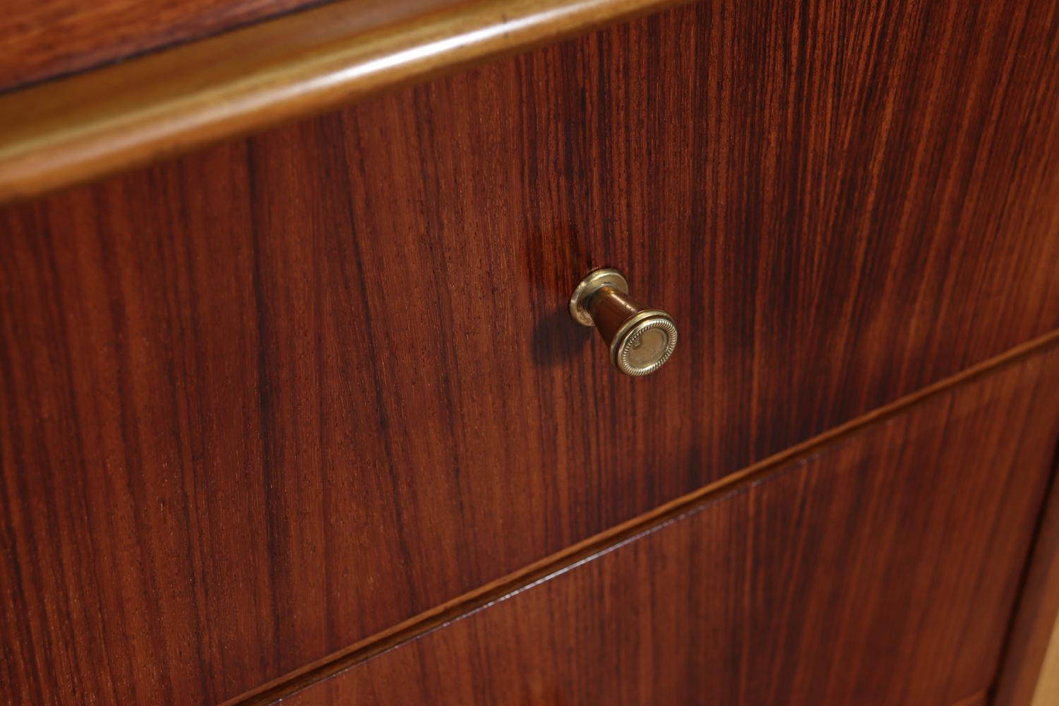 Credenza francese Art Deco in legno di palissandro e Oak in vendita 1