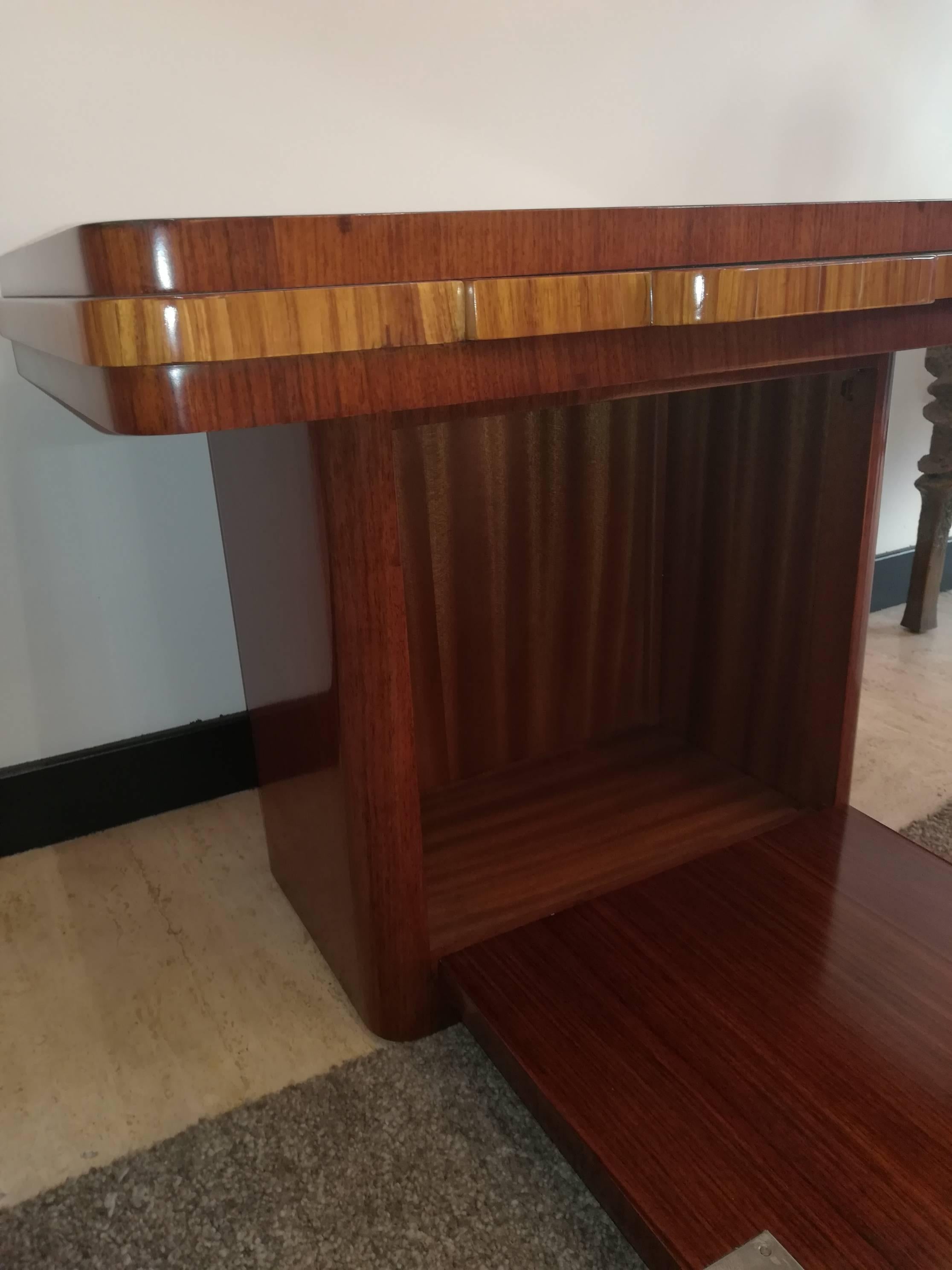 Wood French Art Deco Bar Cabinet, circa 1930 For Sale