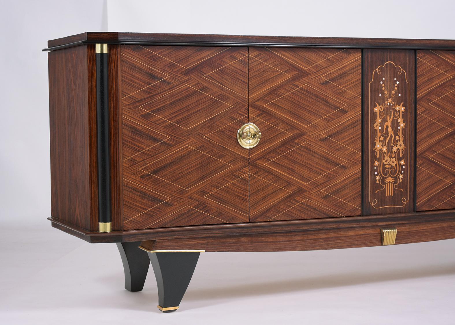 French Art Deco Rosewood Buffet 6