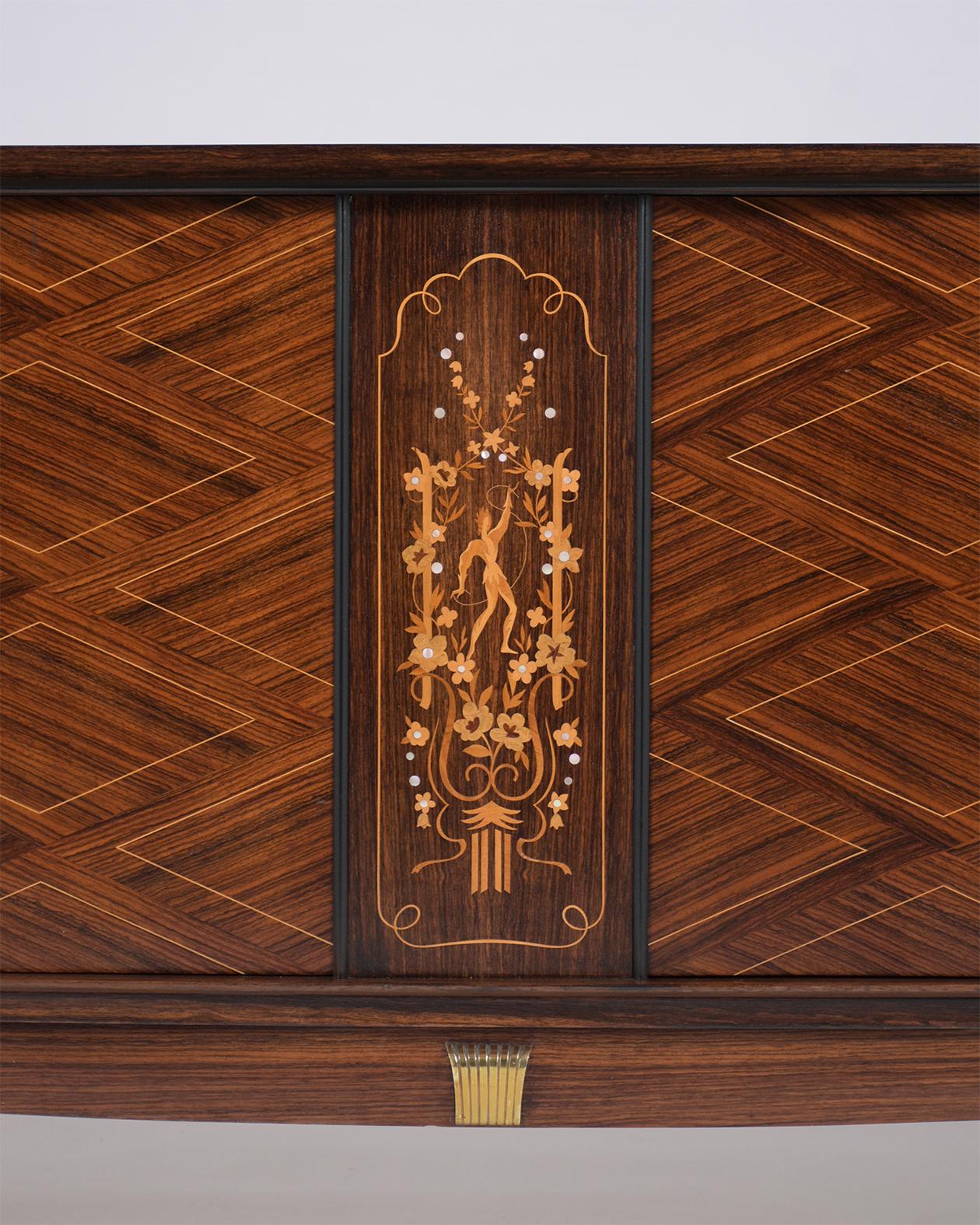 French Art Deco Rosewood Buffet In Good Condition In Los Angeles, CA