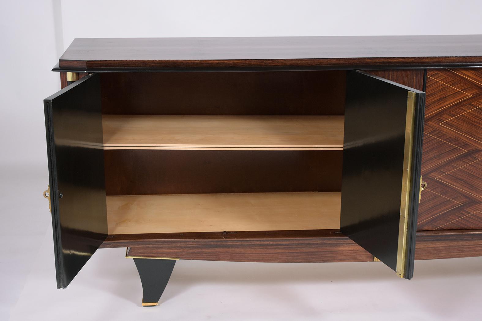 French Art Deco Rosewood Buffet 1