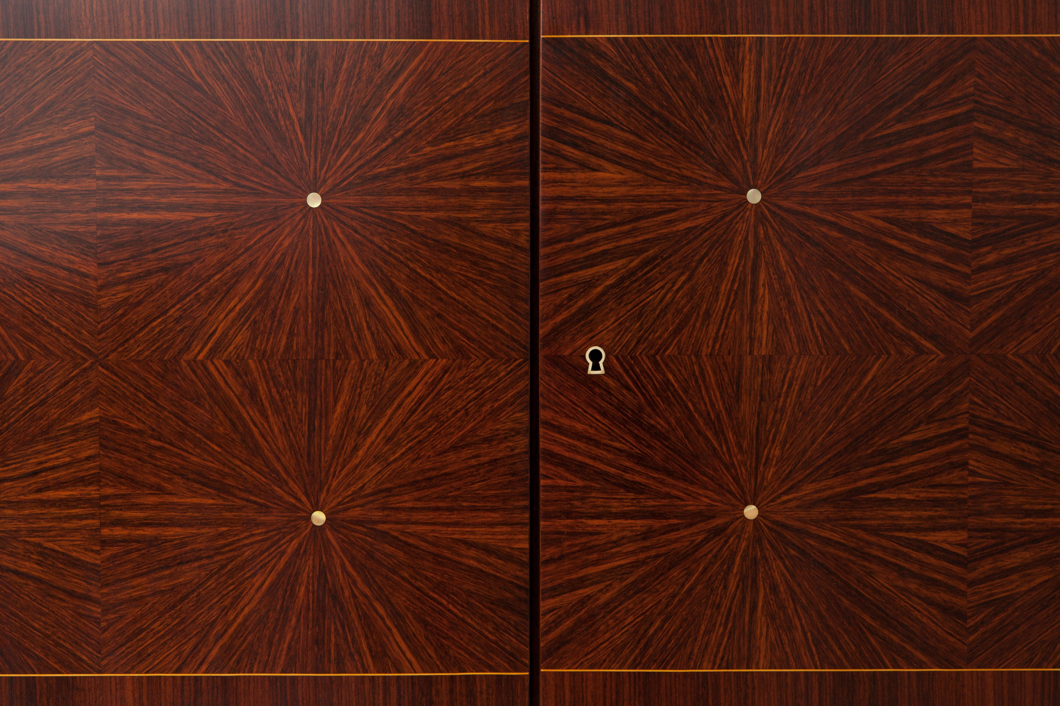 French Rosewood Buffet in the Style of Leleu In Good Condition In New York, NY