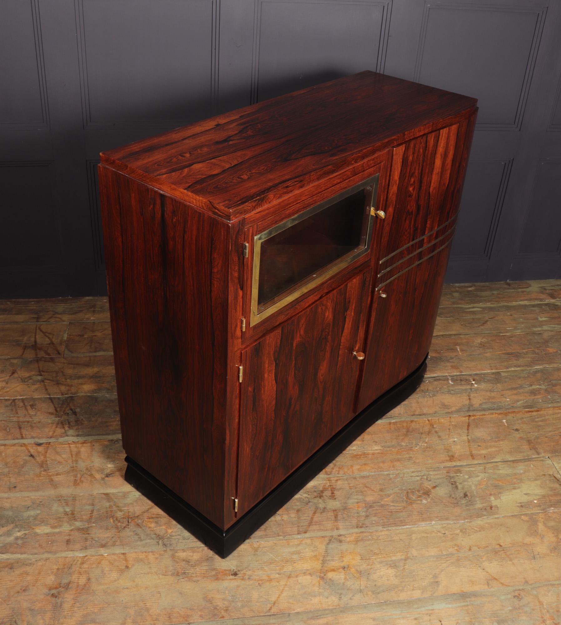 French Art Deco Rosewood Cabinet, c1925 6