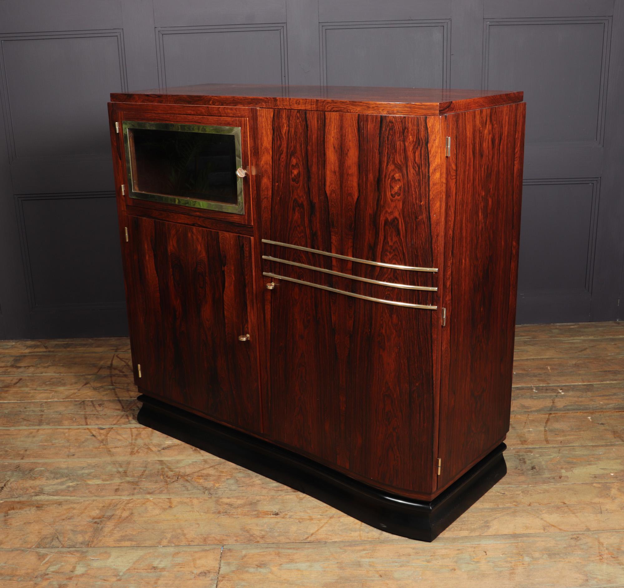 French Art Deco Rosewood Cabinet, c1925 7