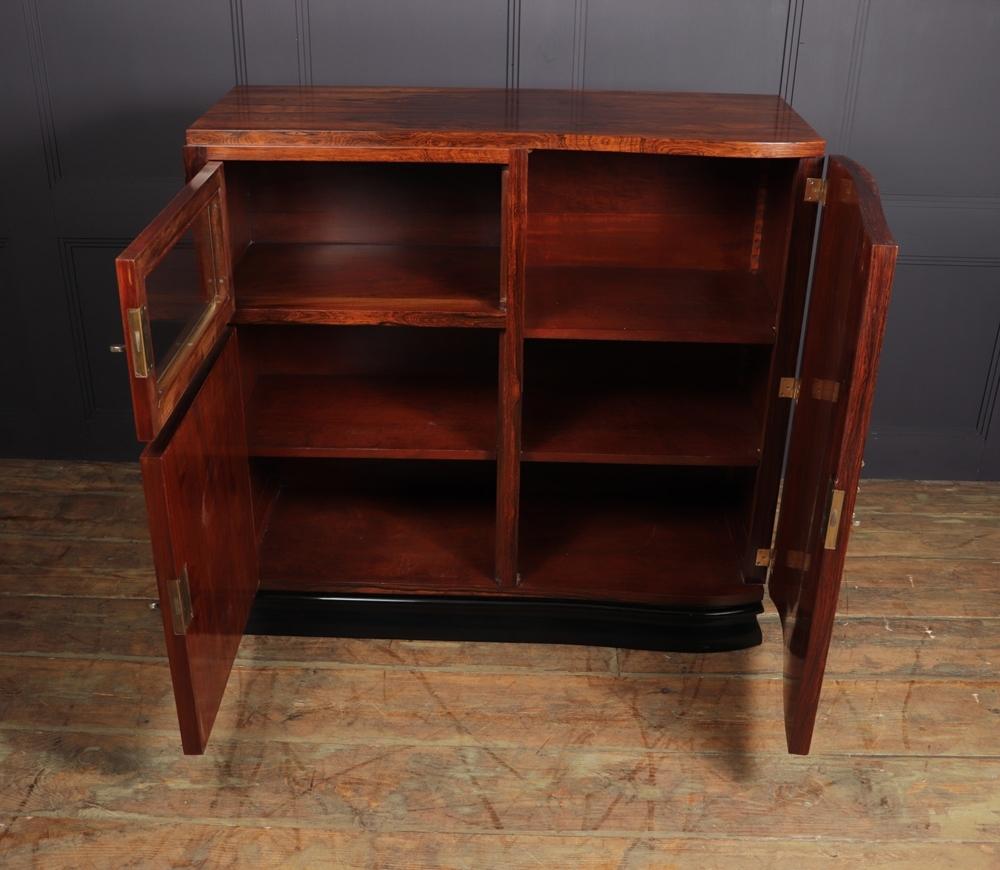 European French Art Deco Rosewood Cabinet, c.1925 For Sale