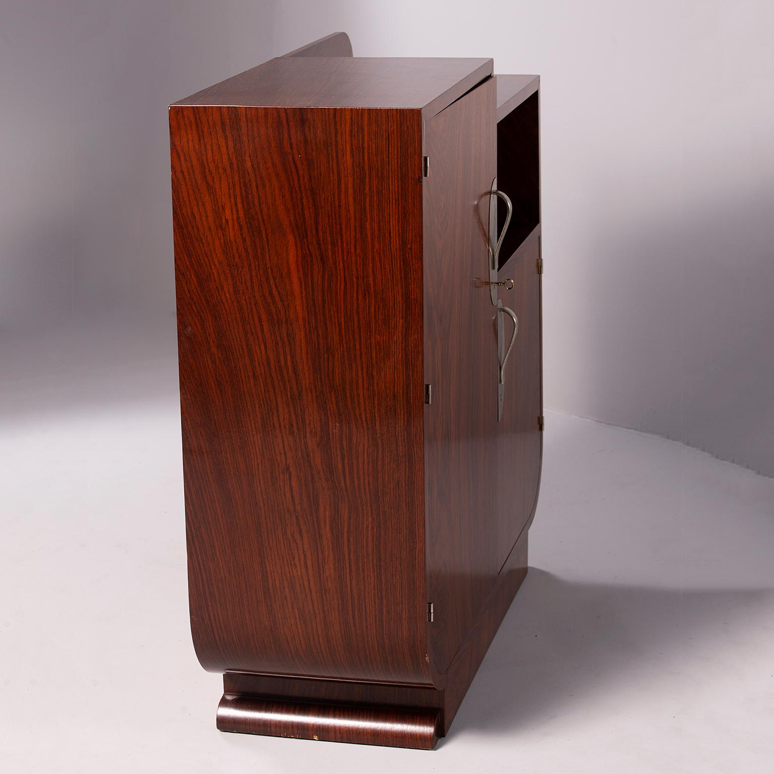 French Art Deco Rosewood Cabinet 1