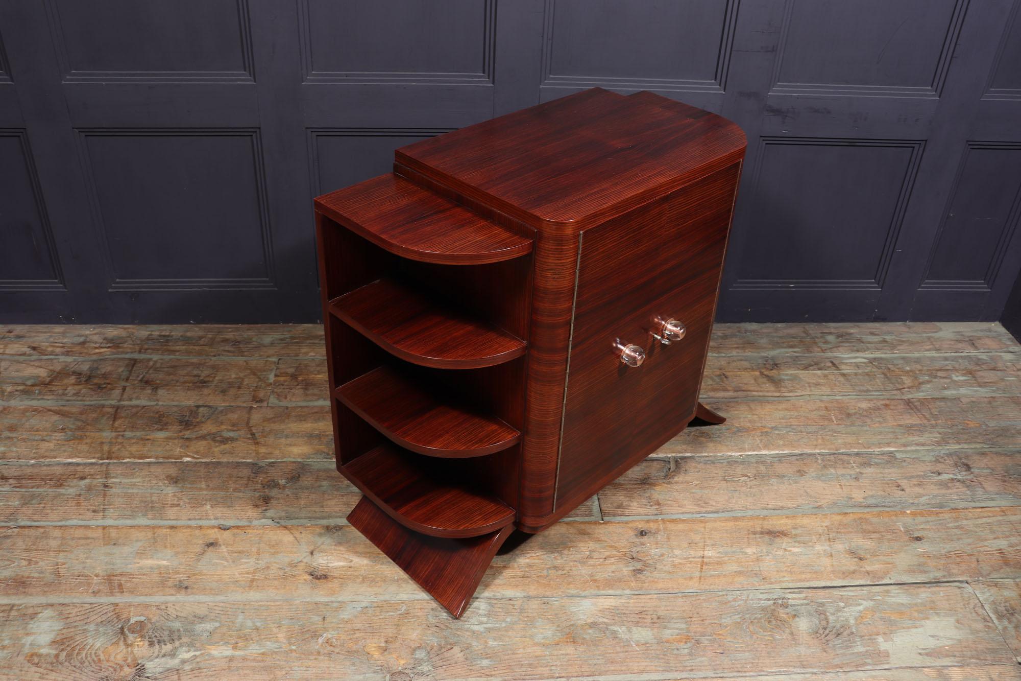 French Art Deco Rosewood Cabinet For Sale 5