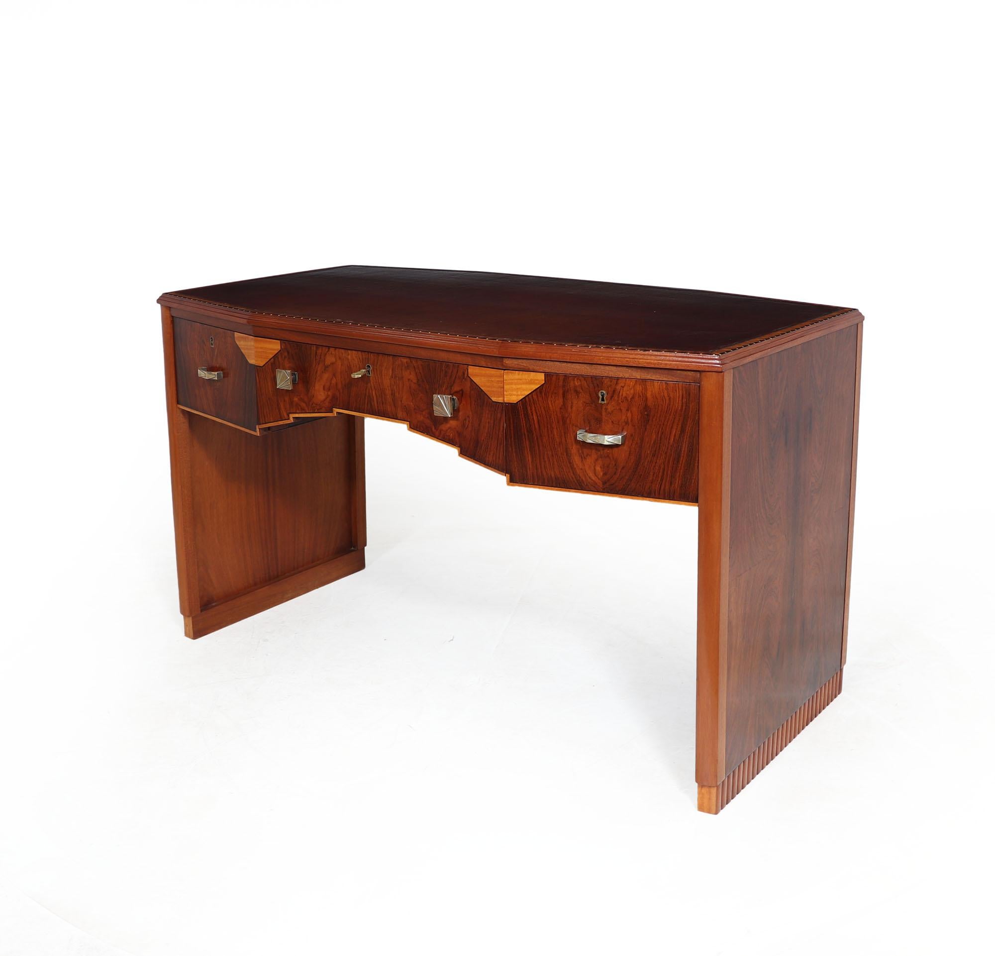 French Art Deco Rosewood Desk 2