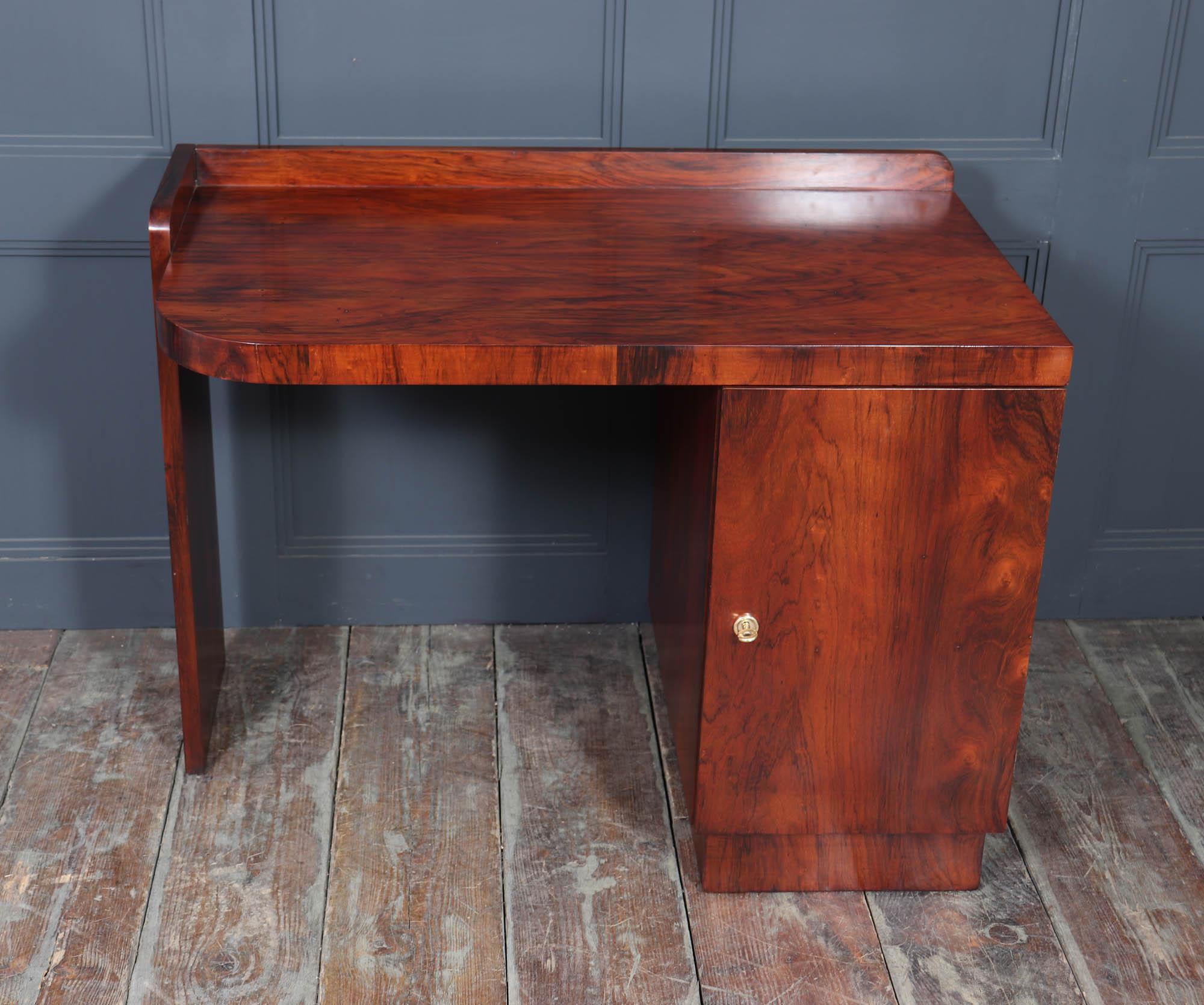 Milieu du XXe siècle Bureau Art Déco en bois de rose