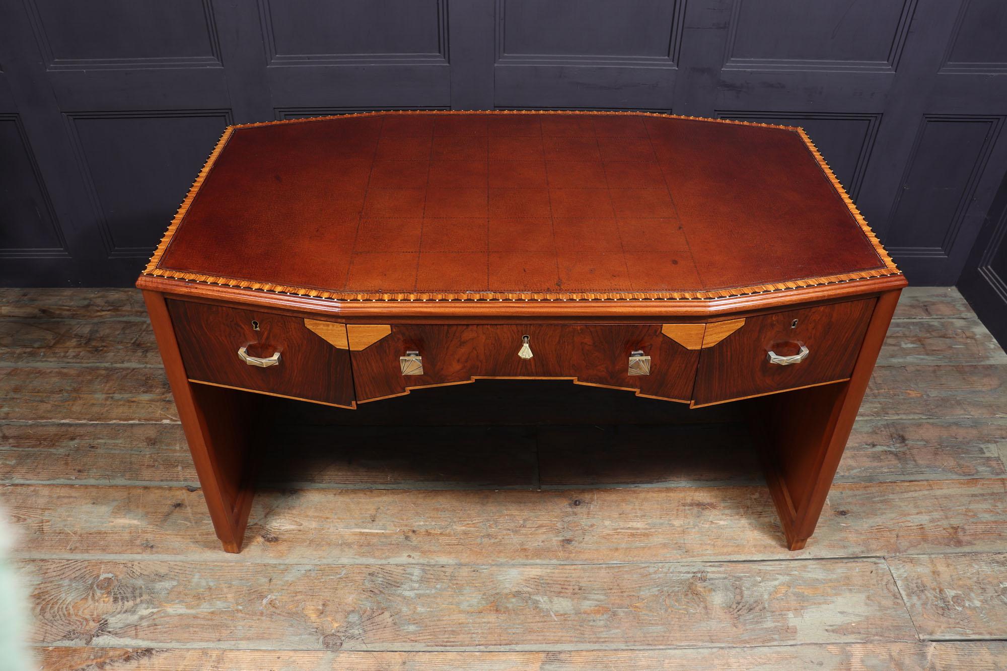 French Art Deco Rosewood Desk 3