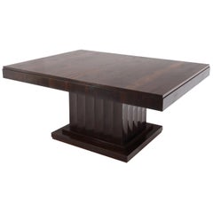 French Art Deco Rosewood Dining Table