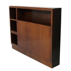 French Art Deco Rosewood Headboard or Bookcase