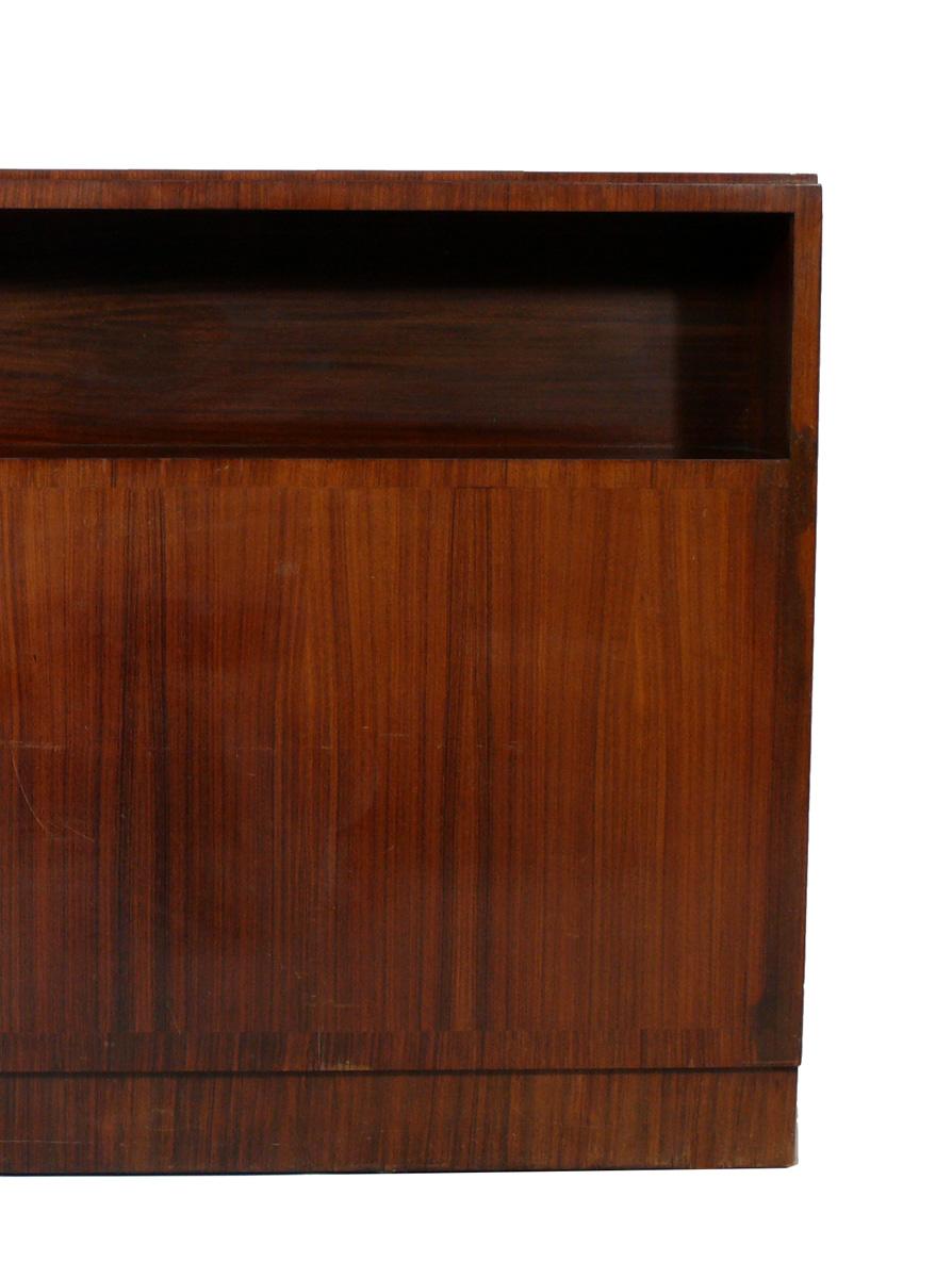 Mid-20th Century French Art Deco Rosewood Headboard or Bookcase For Sale