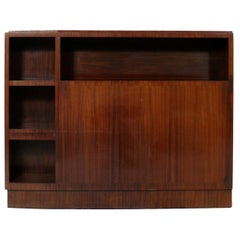 French Art Deco Rosewood Headboard or Bookcase