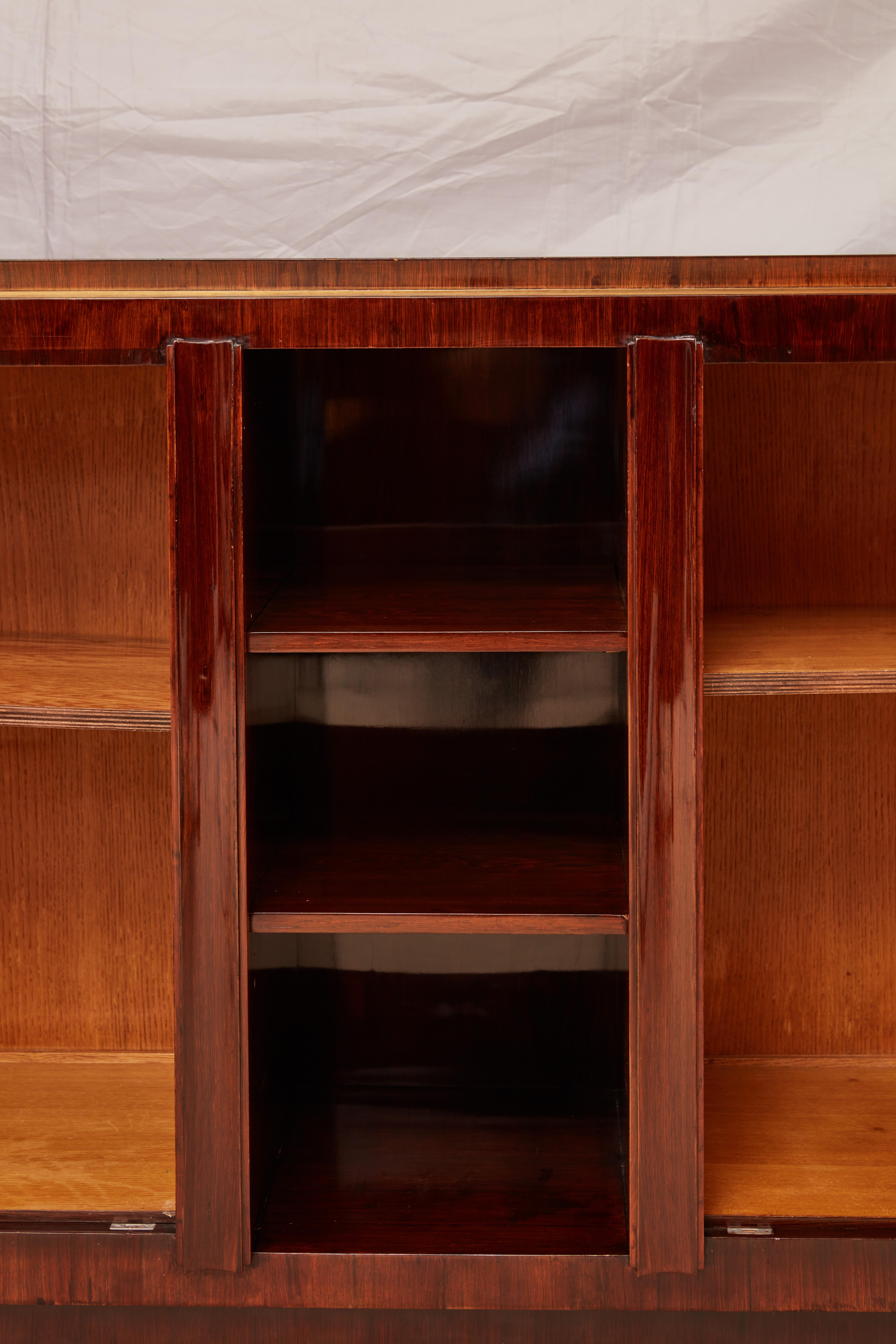 Credenza in palissandro Art Deco francese di Jules Leleu in vendita 1