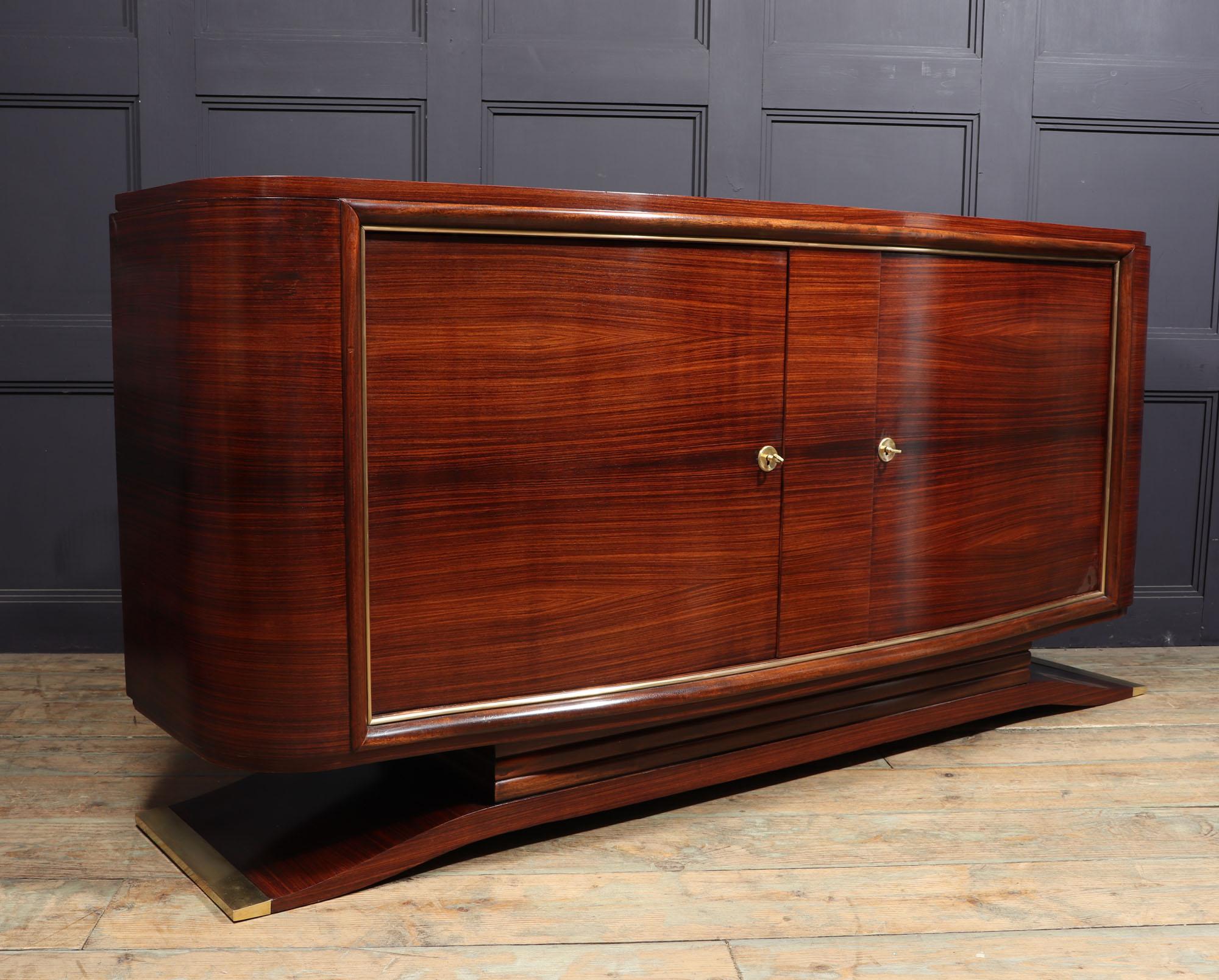 Buffet Art Déco français en bois de rose par Marcel Cerf 4