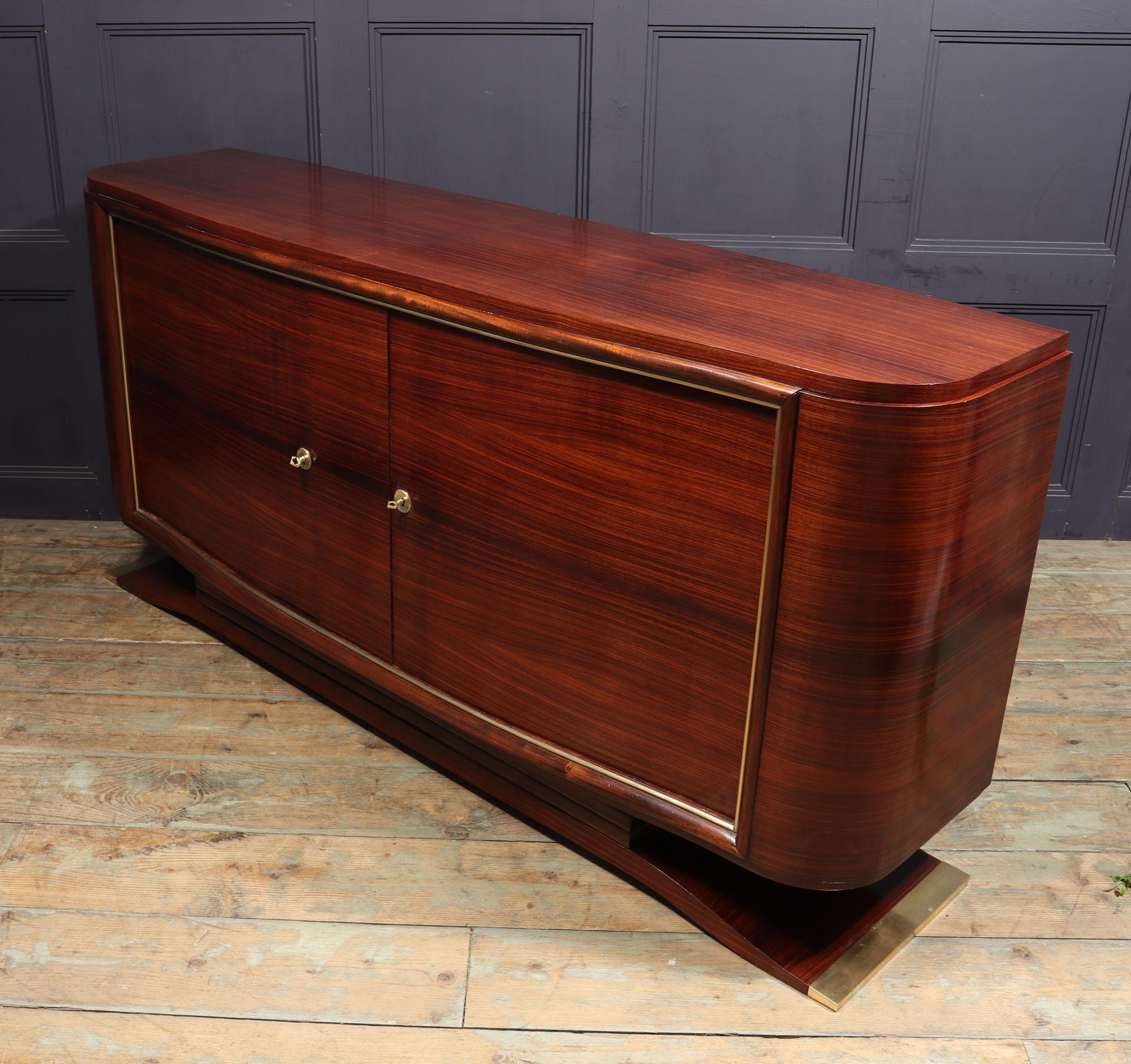 French Art Deco Rosewood Sideboard by Marcel Cerf 9