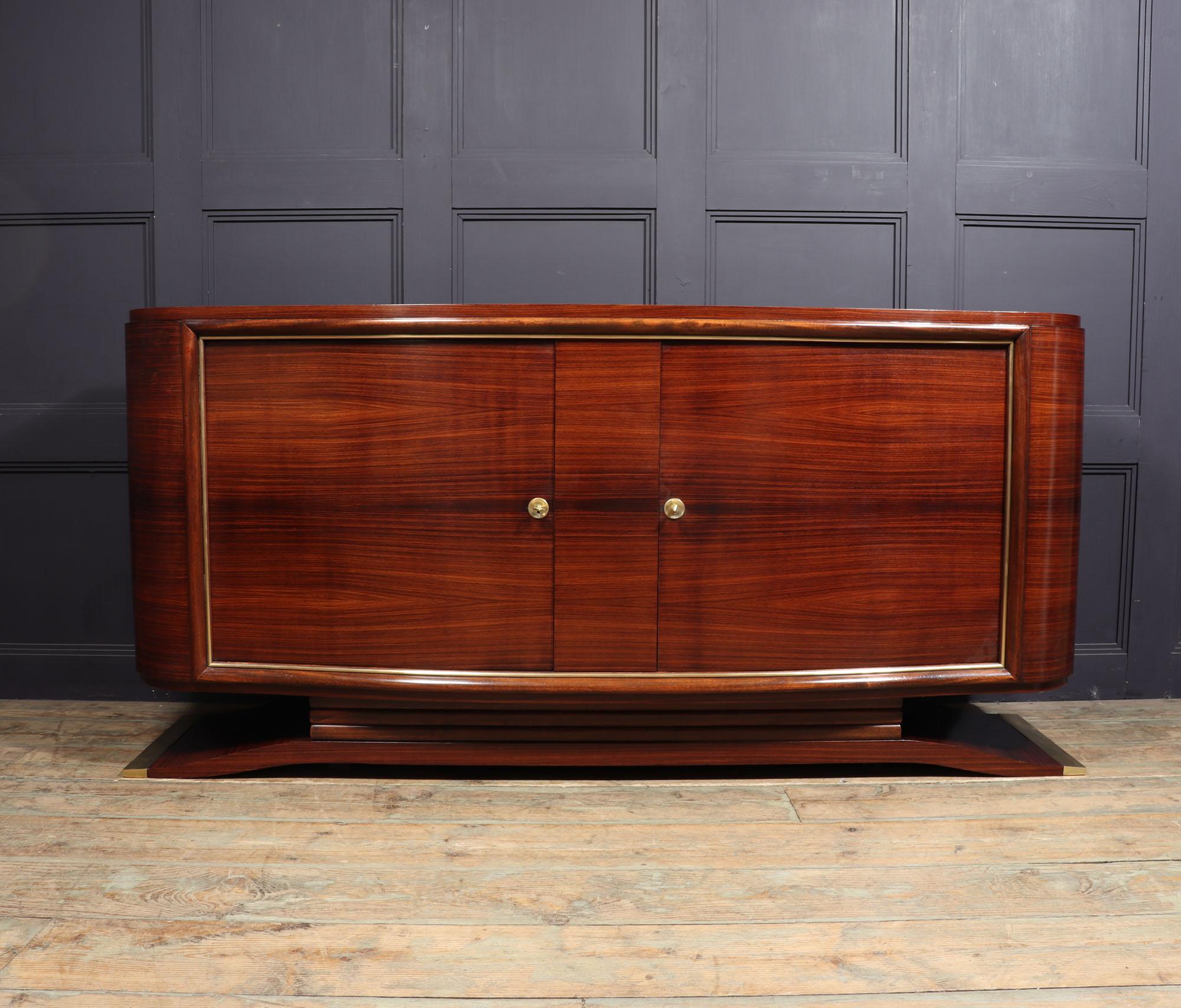 French Art Deco Rosewood Sideboard by Marcel Cerf In Excellent Condition In Paddock Wood Tonbridge, GB