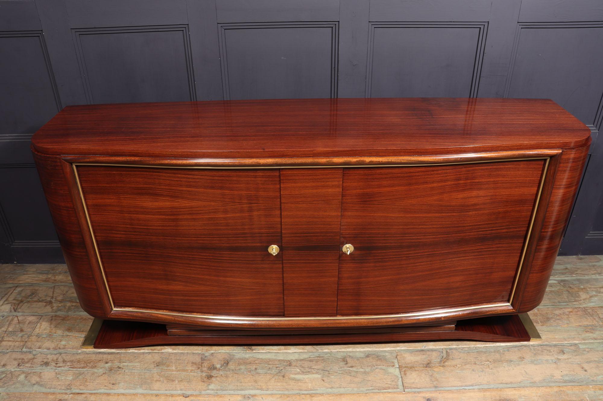 French Art Deco Rosewood Sideboard by Marcel Cerf 1
