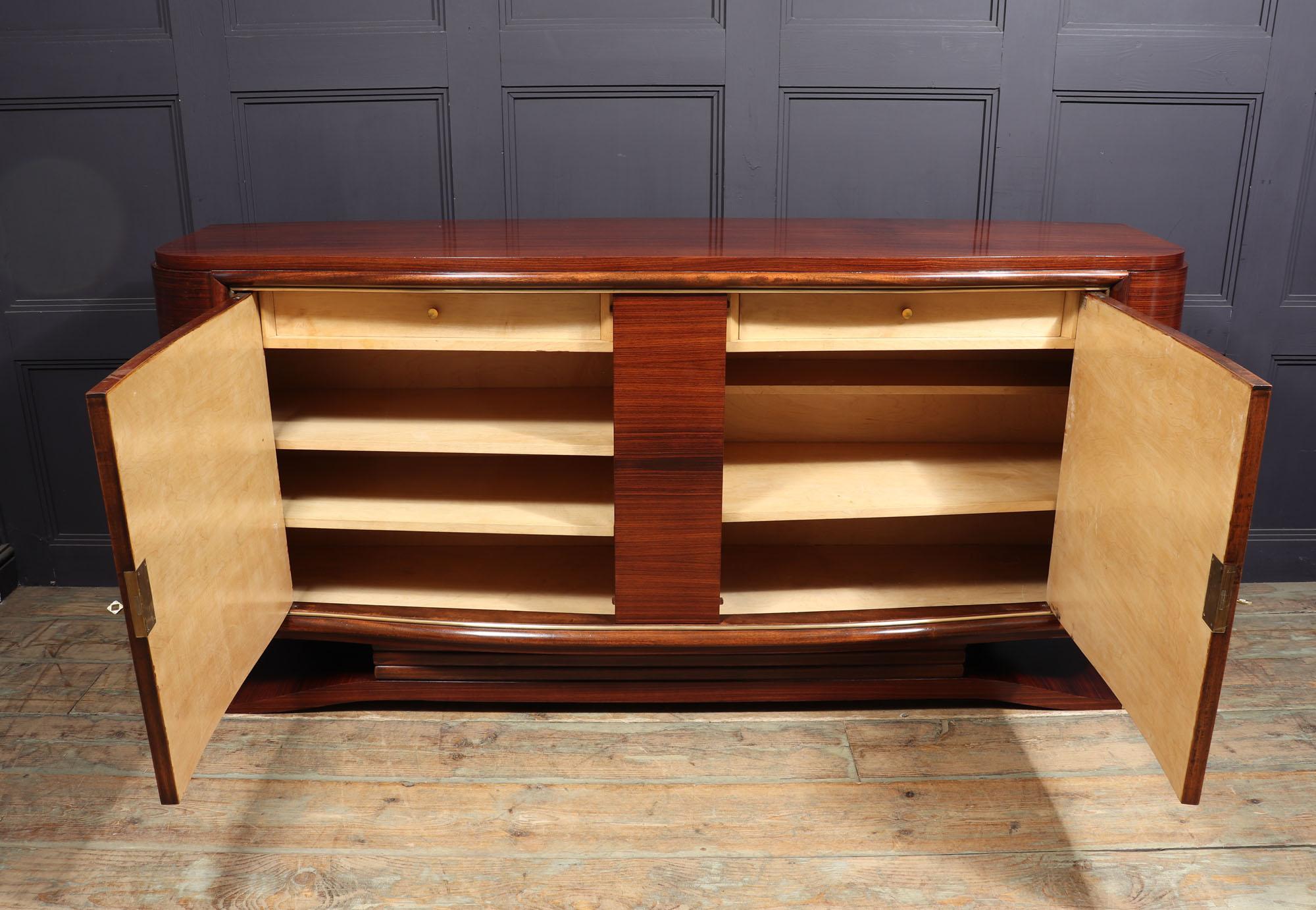 French Art Deco Rosewood Sideboard by Marcel Cerf 3