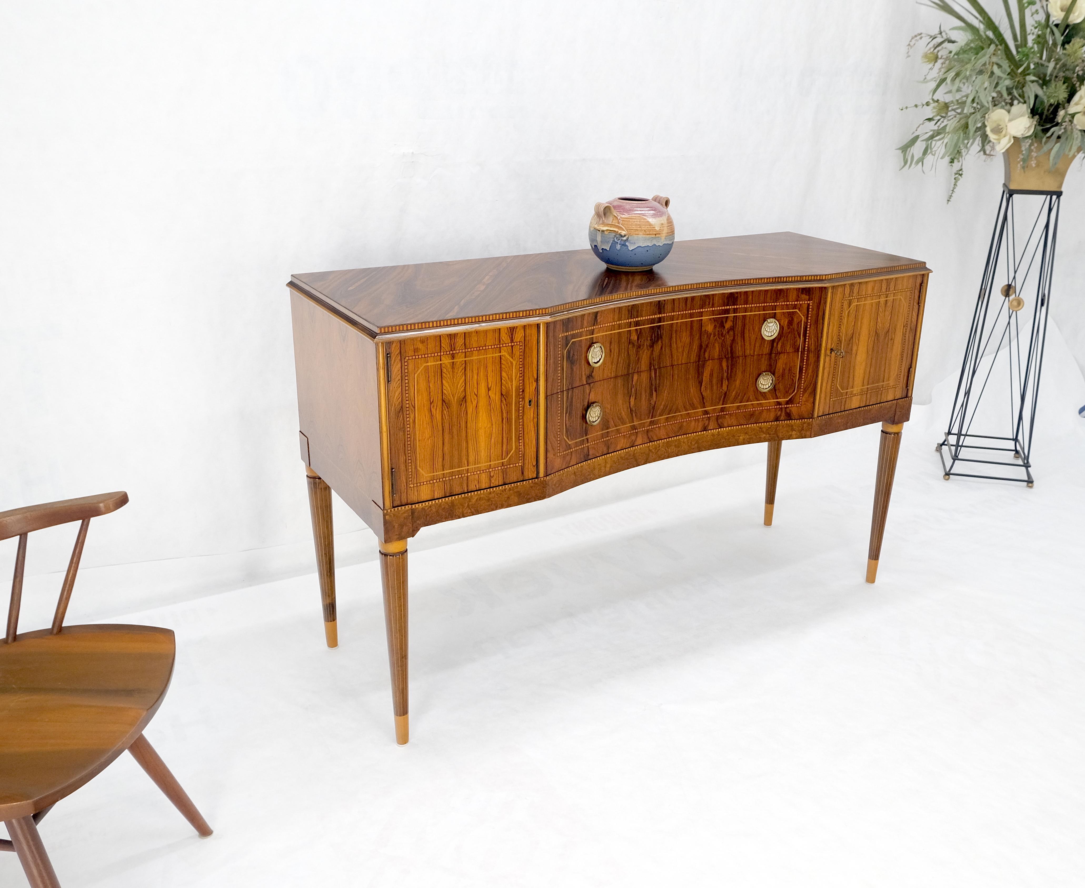 Credenza in legno di palissandro Art Deco francese, credenza server buffet, credenza MINT in vendita 3