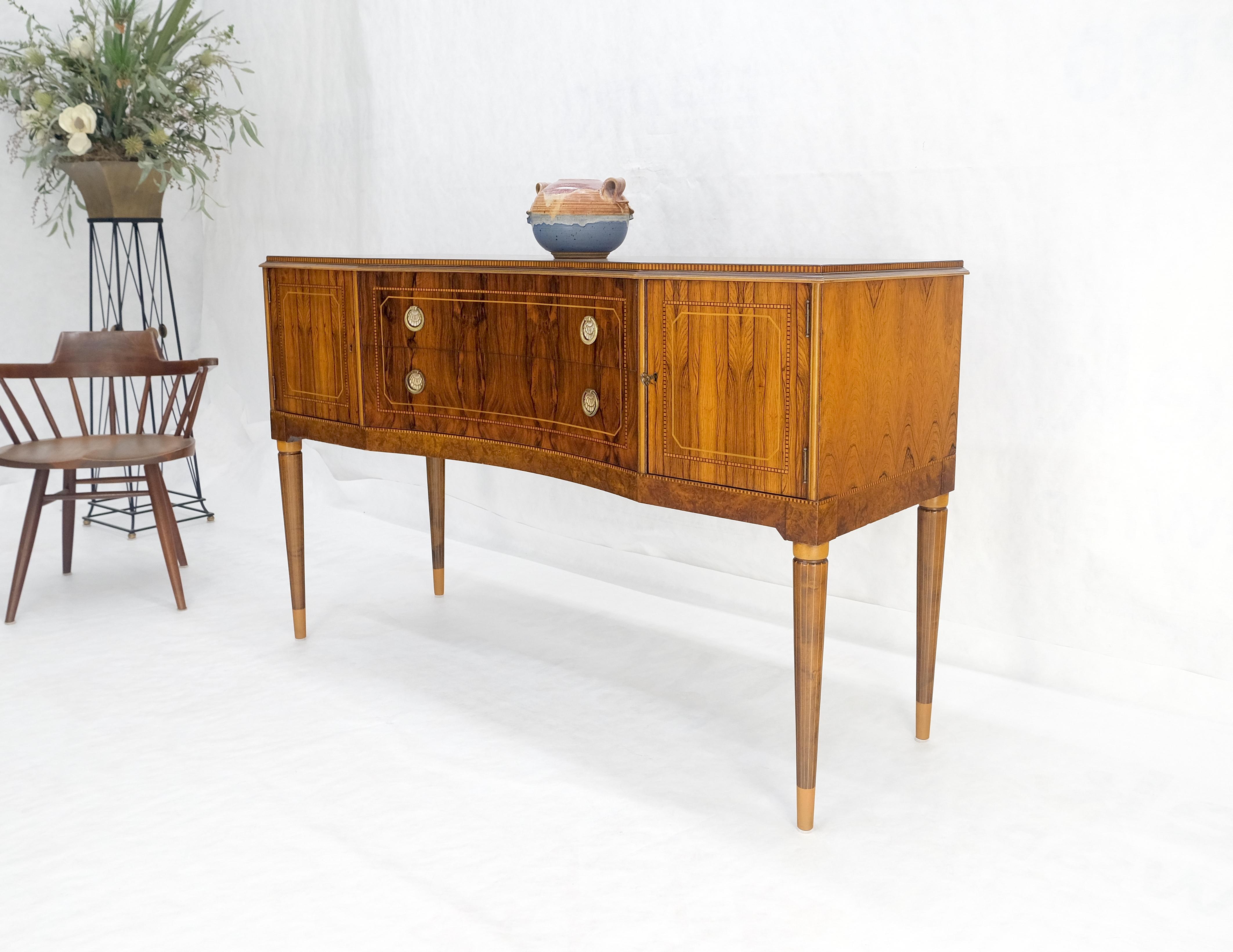 Credenza in legno di palissandro Art Deco francese, credenza server buffet, credenza MINT in vendita 5
