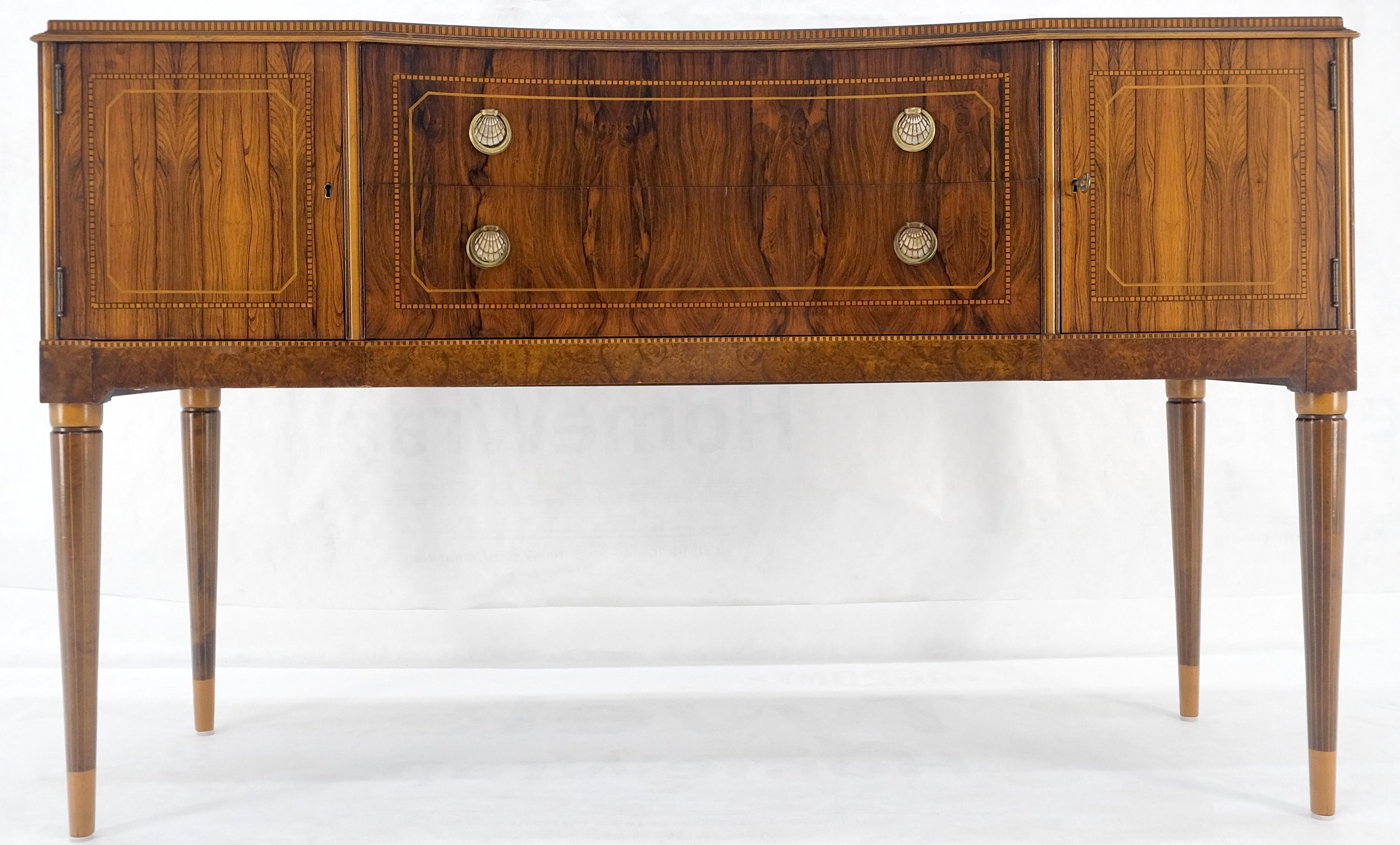 Francese Credenza in legno di palissandro Art Deco francese, credenza server buffet, credenza MINT in vendita