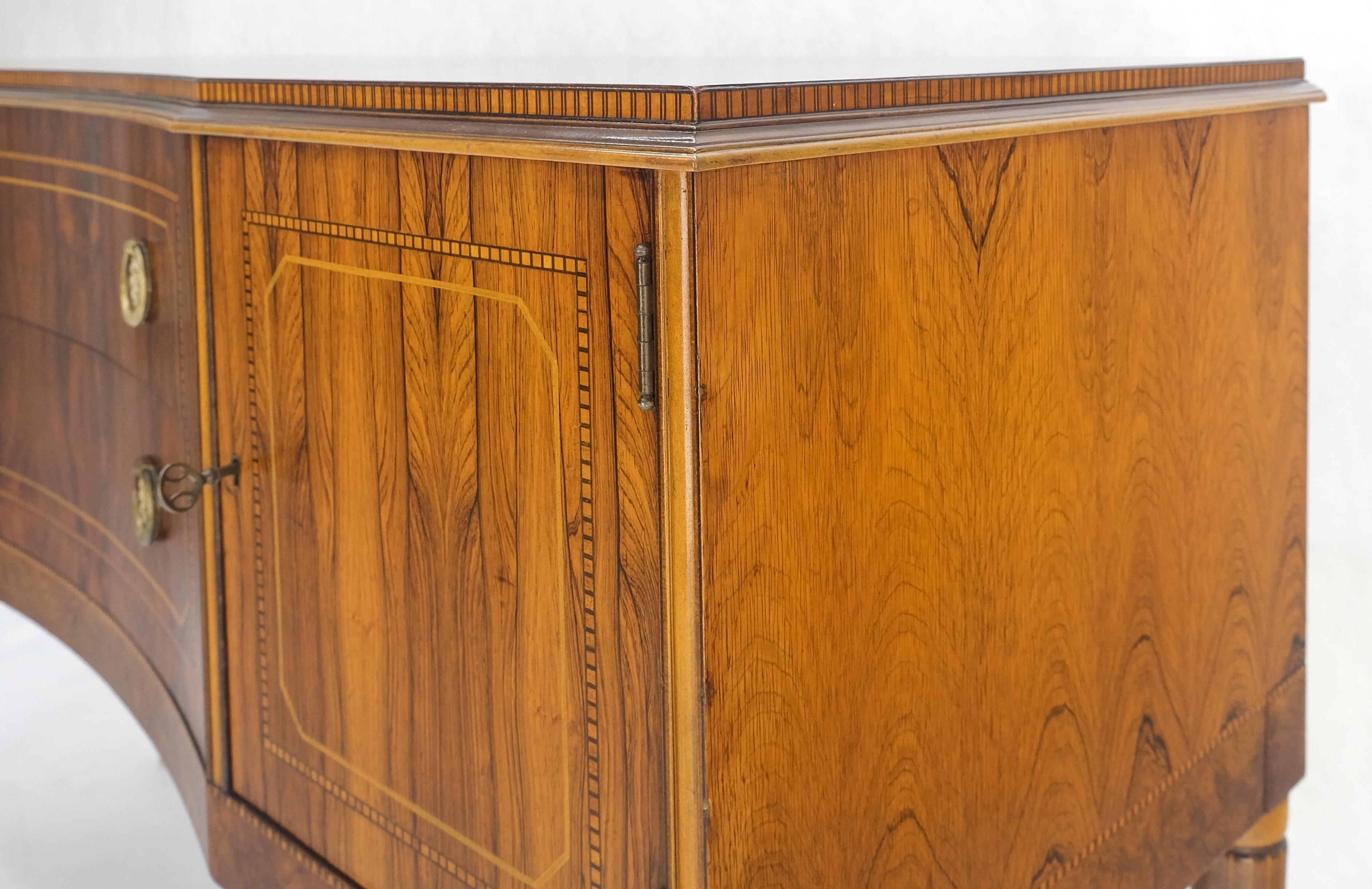Laccato Credenza in legno di palissandro Art Deco francese, credenza server buffet, credenza MINT in vendita
