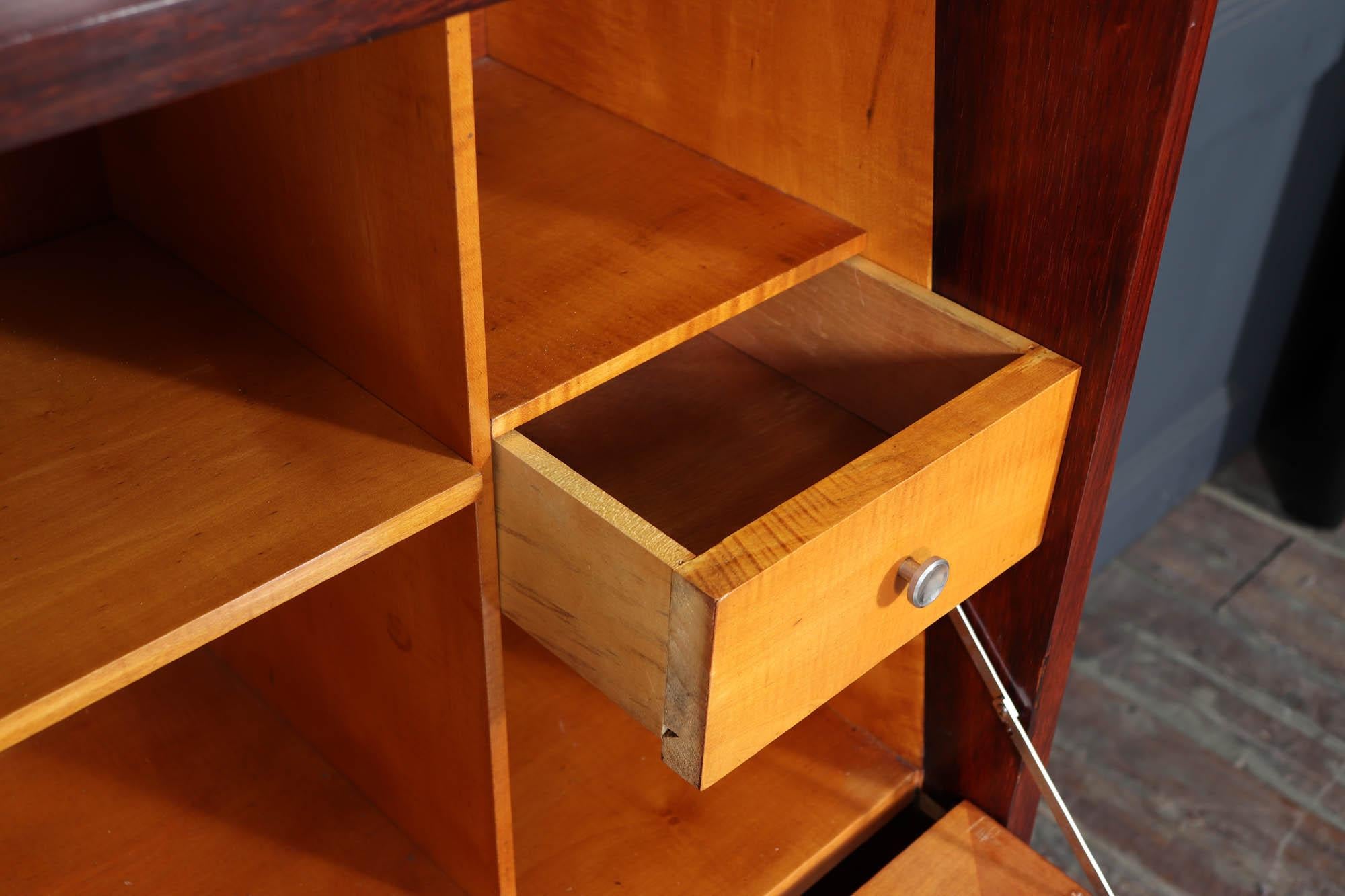 French Art Deco Rosewood & Sycamore Secrétaire Desk, c.1930 en vente 3