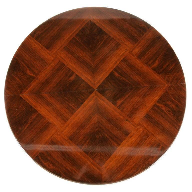 Parquetry French Art Deco Rosewood Table
