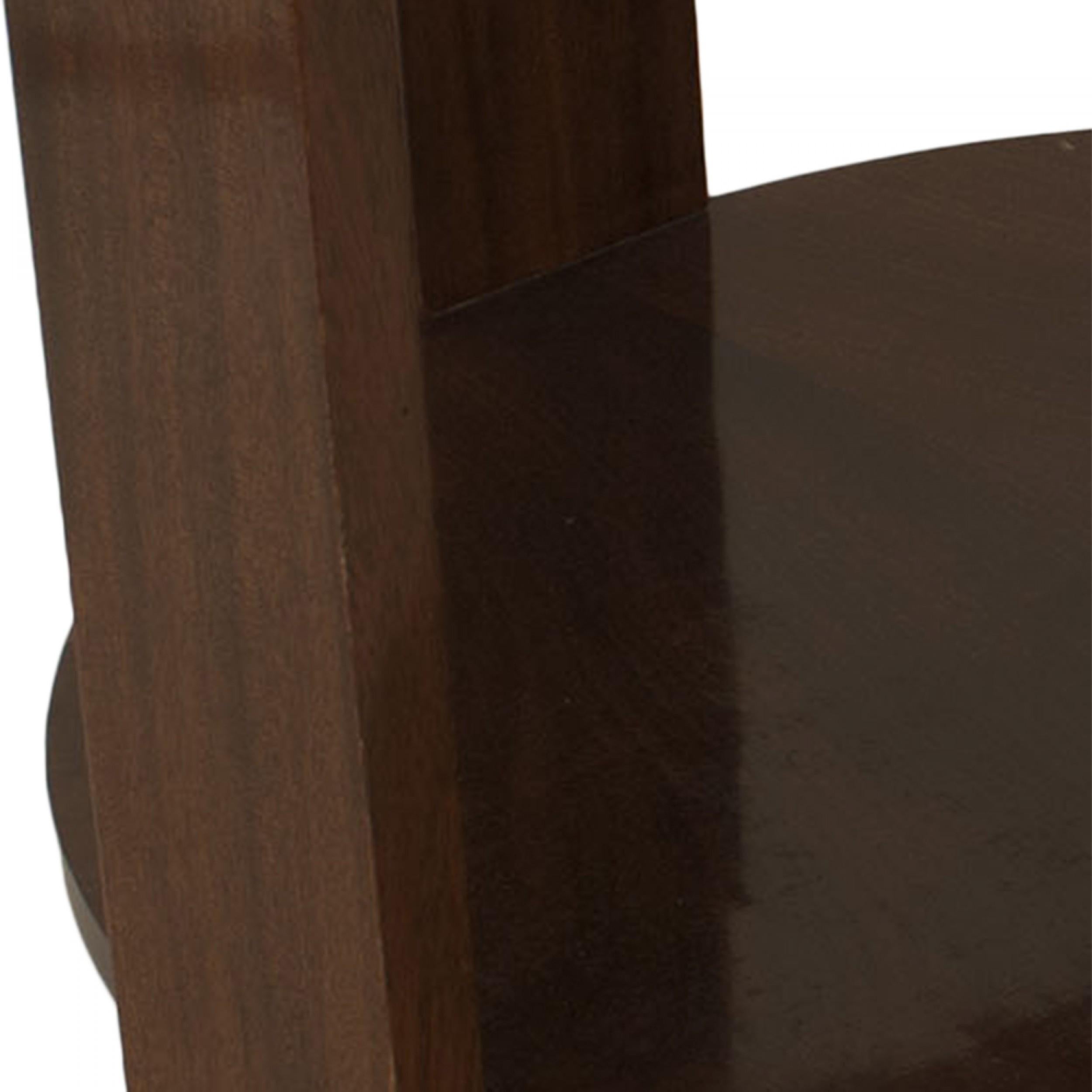 Acajou Table basse ronde en acajou Art déco français en vente