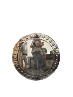 French Art Deco Round Mirror