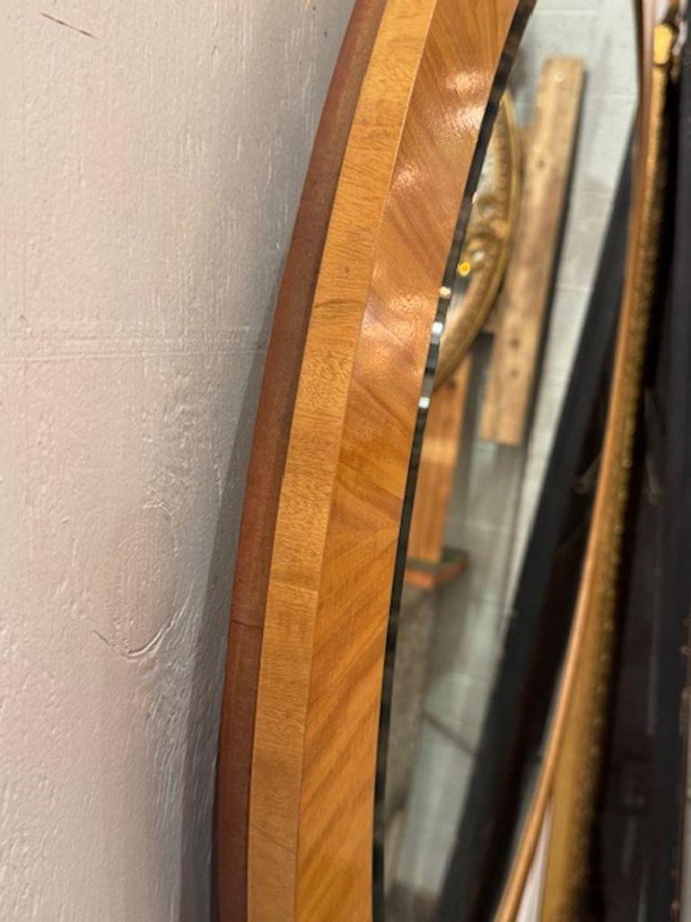 French Art Deco Round Mirror For Sale 1