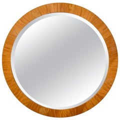 French Art Deco Round Mirror