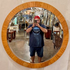 French Art Deco Round Mirror