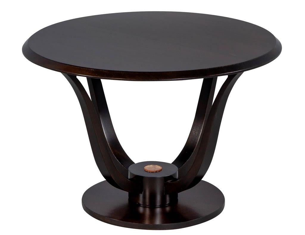 round art deco table